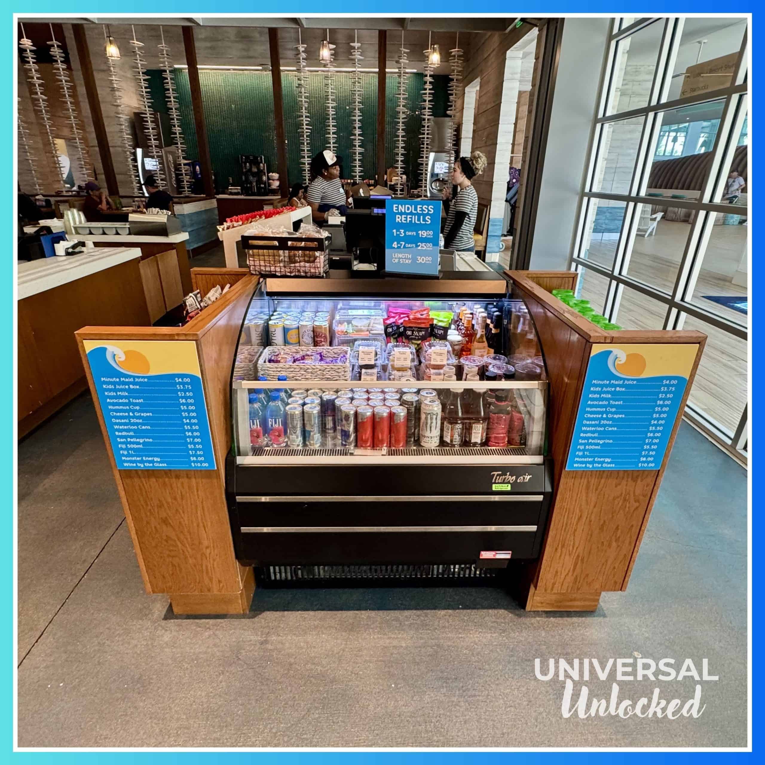 Grab and go options at Beach Break Cafe