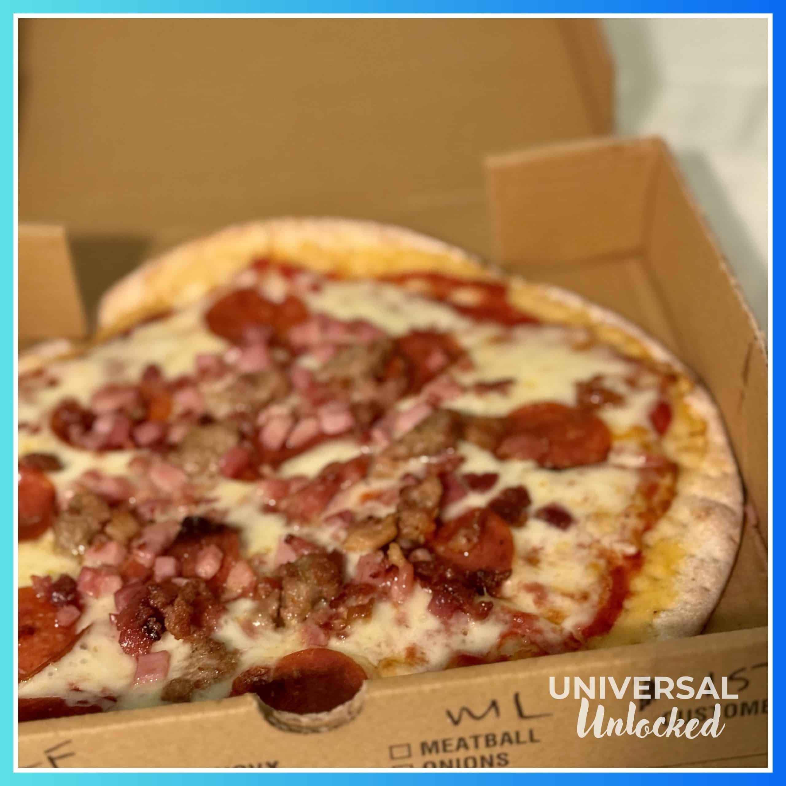 Gluten free pizza from the pizza delivery service at Surfside Inn and Suites