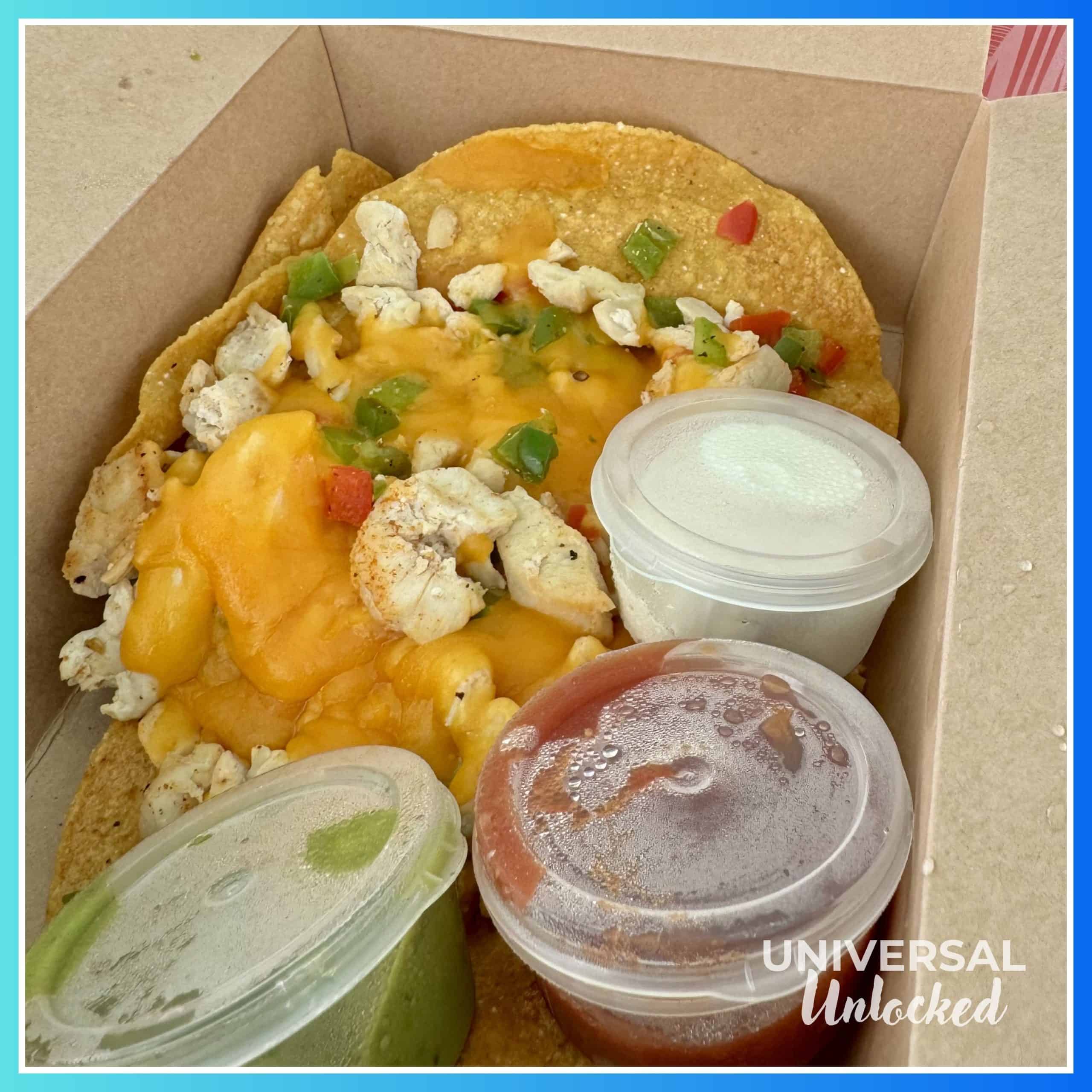 Gluten free quesadilla from Beach Break Cafe