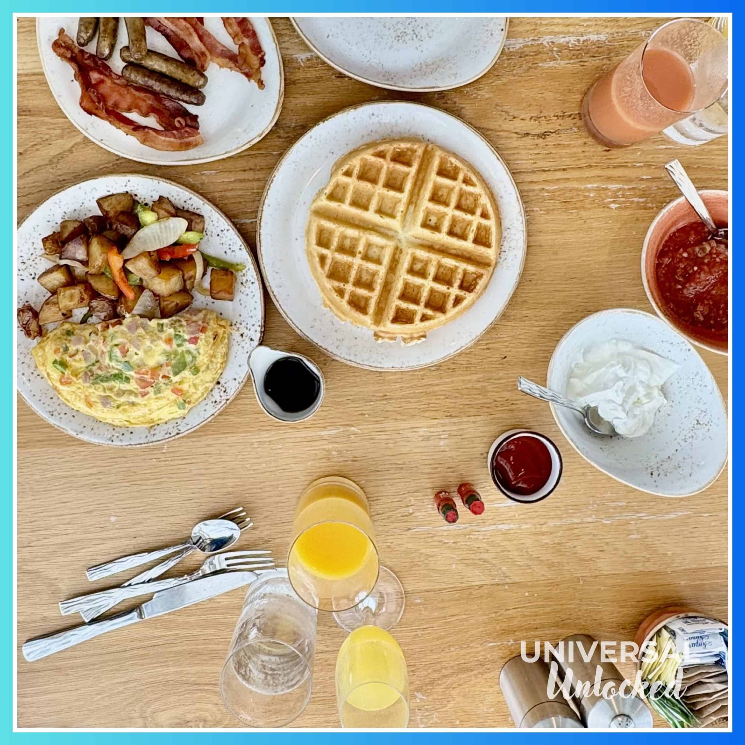 Gluten free breakfast spread at Amatista Cookhouse