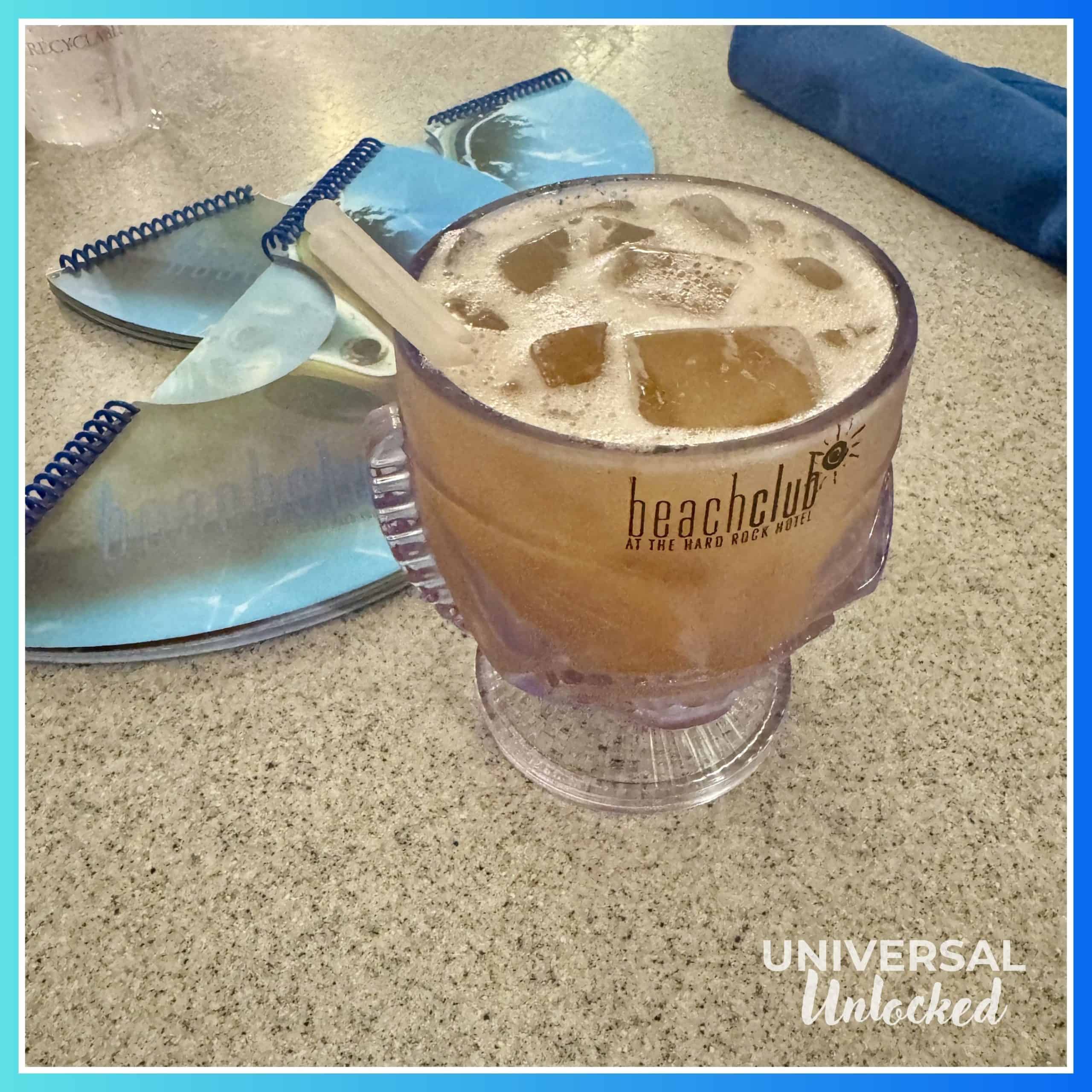 Cocktail at the beachclub