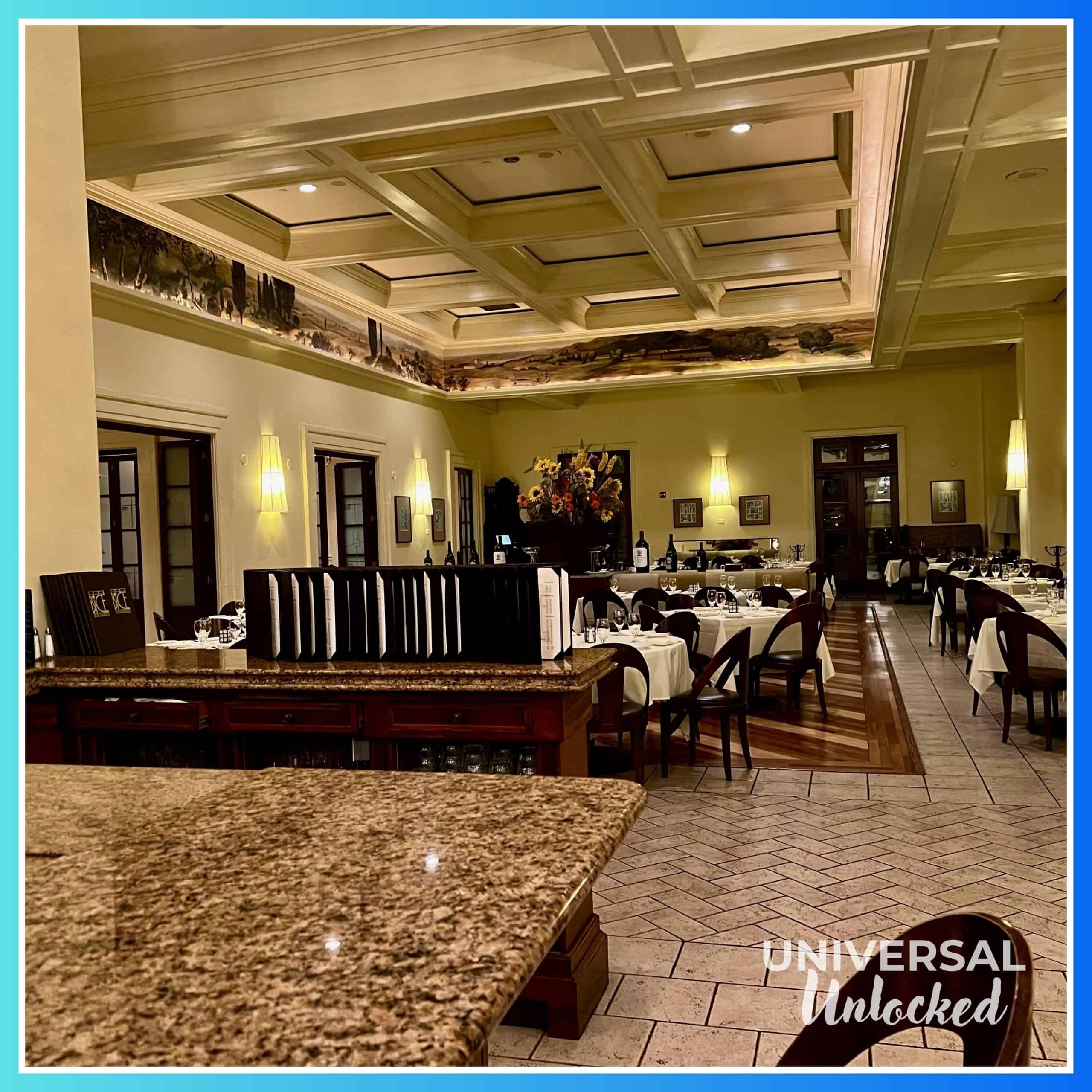 BICE Ristorante dining room