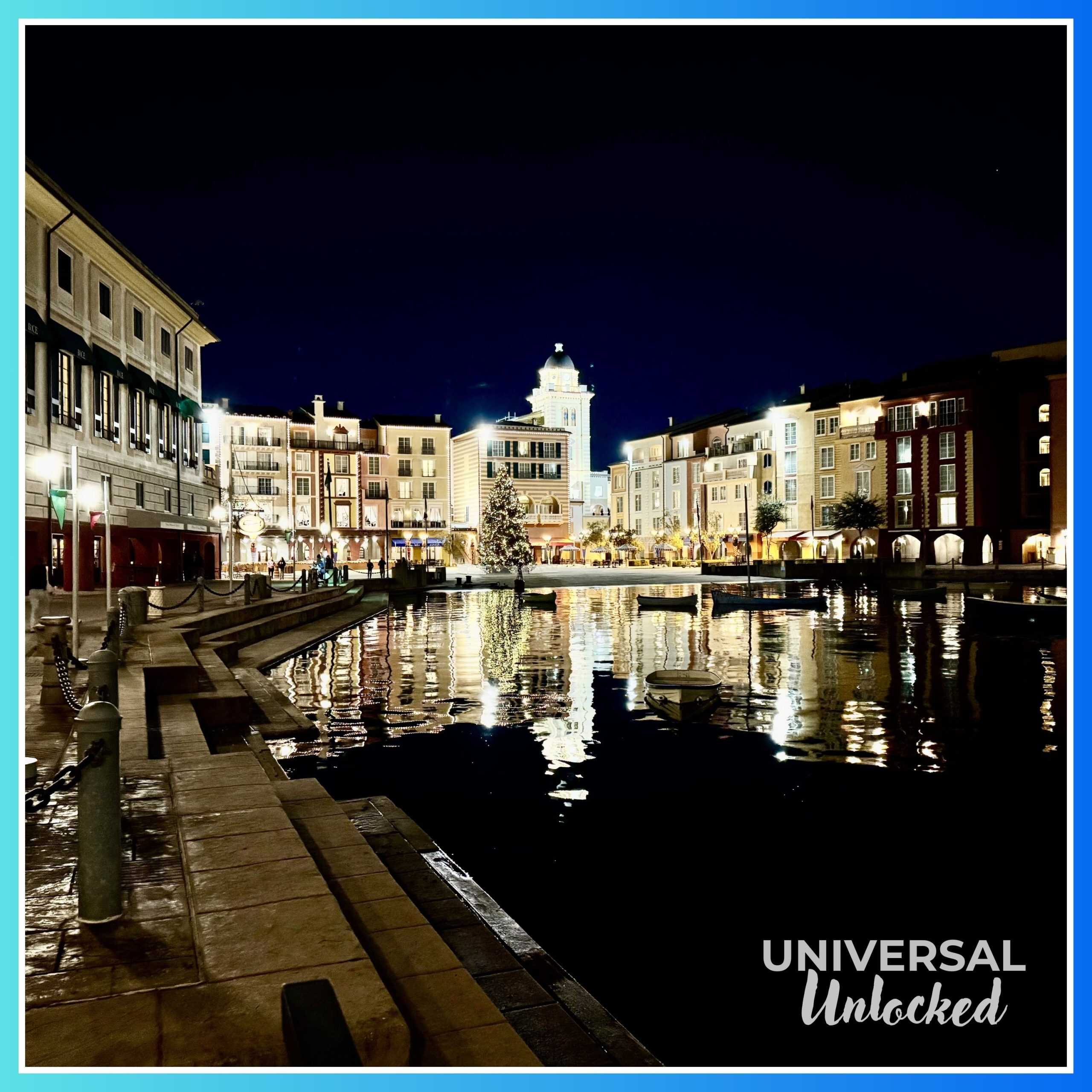 Loews Portofino Bay Hotel at night
