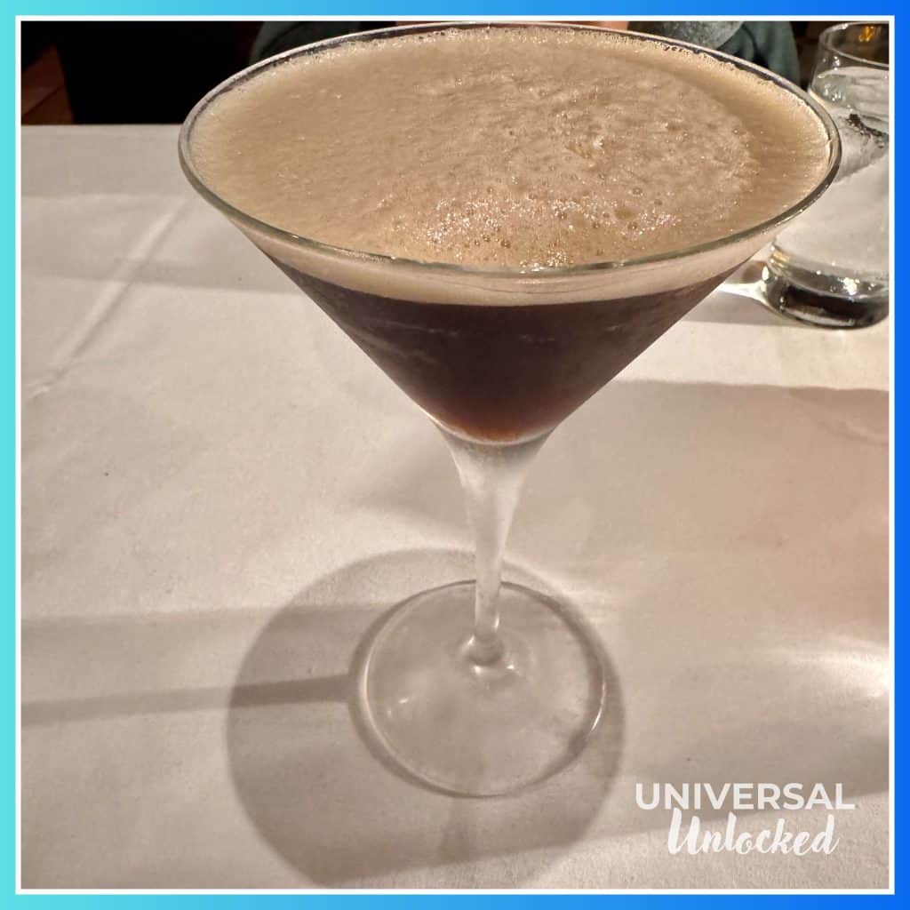 Espresso Martini at the Palm