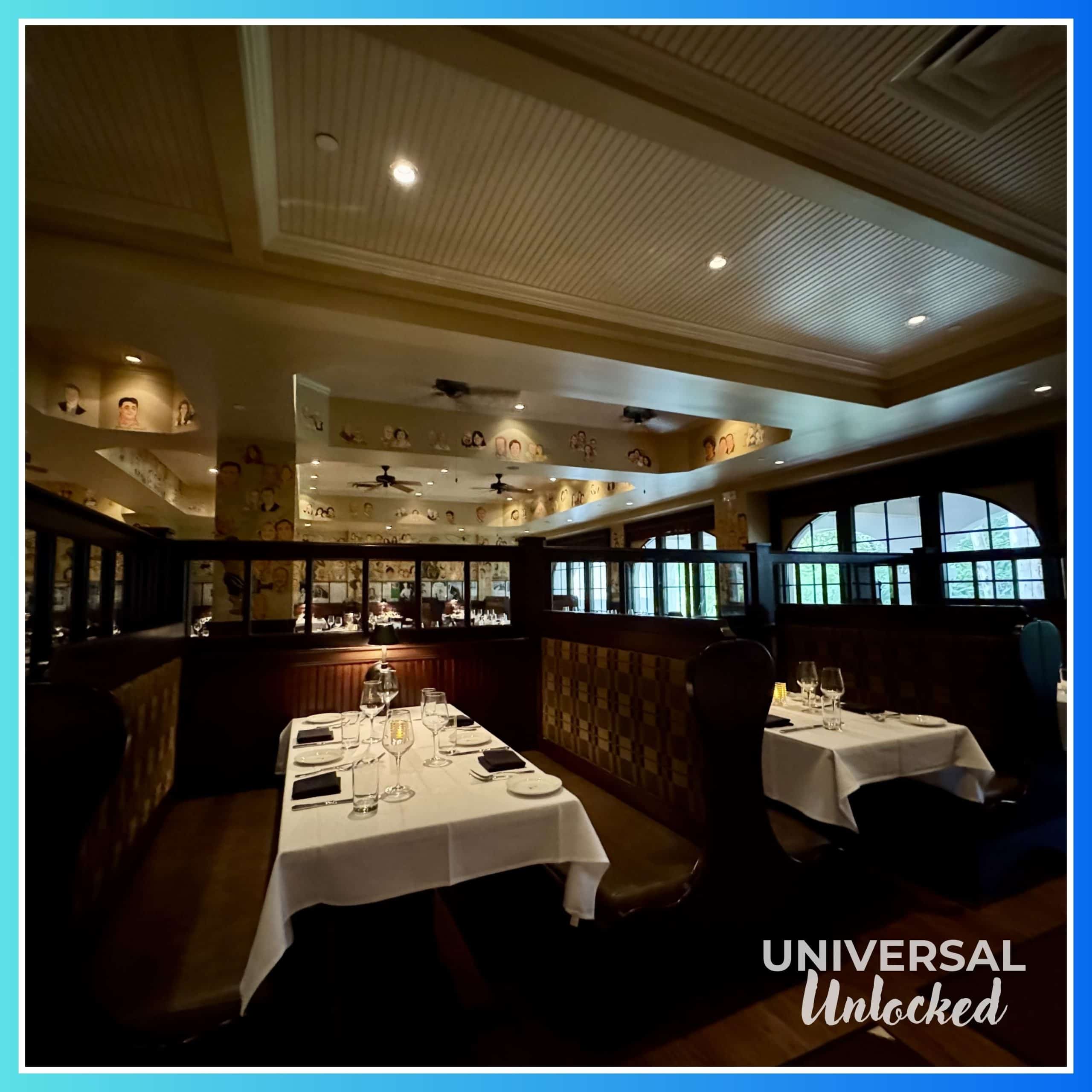 Dining room at the Palm