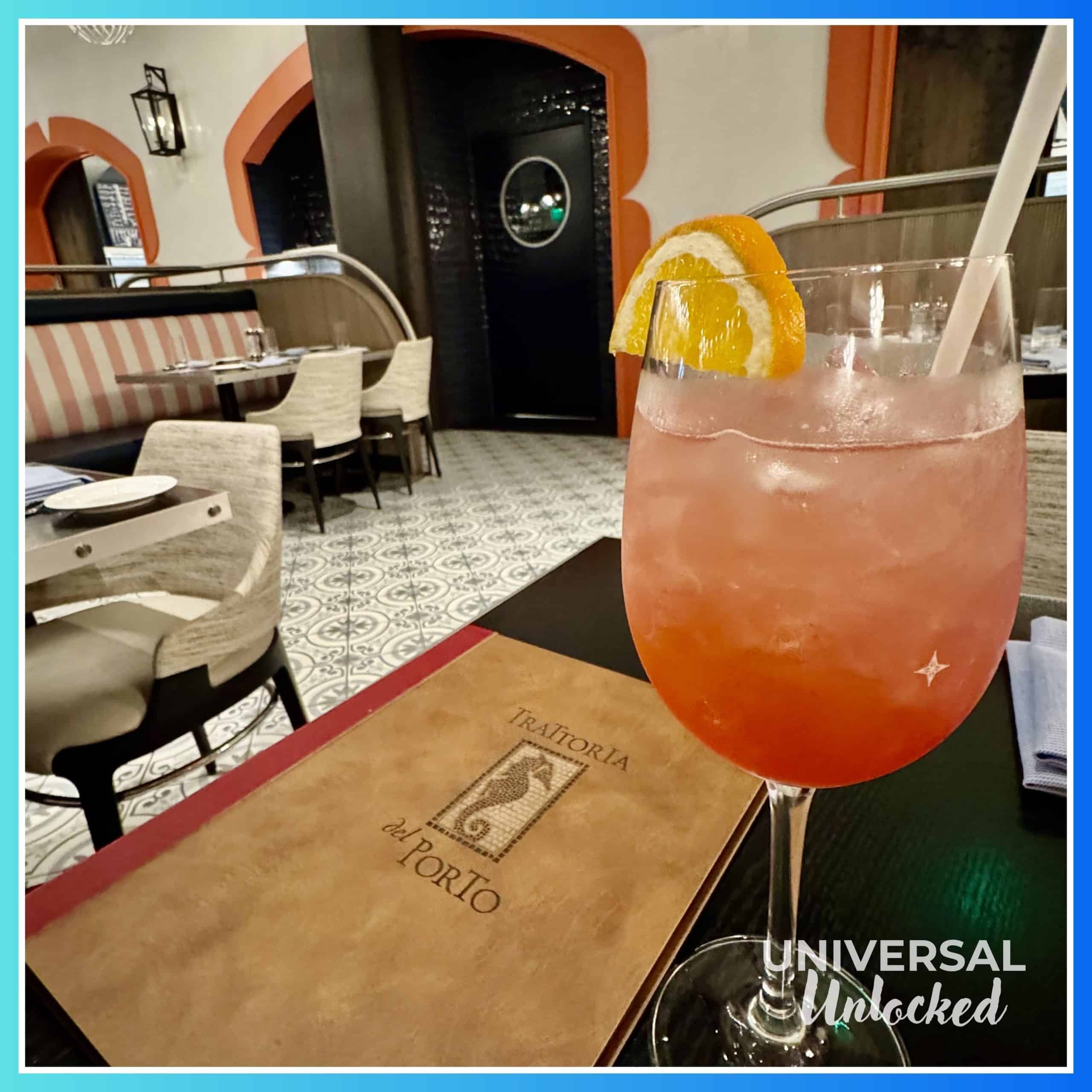 Cocktail at Trattoria del Porto