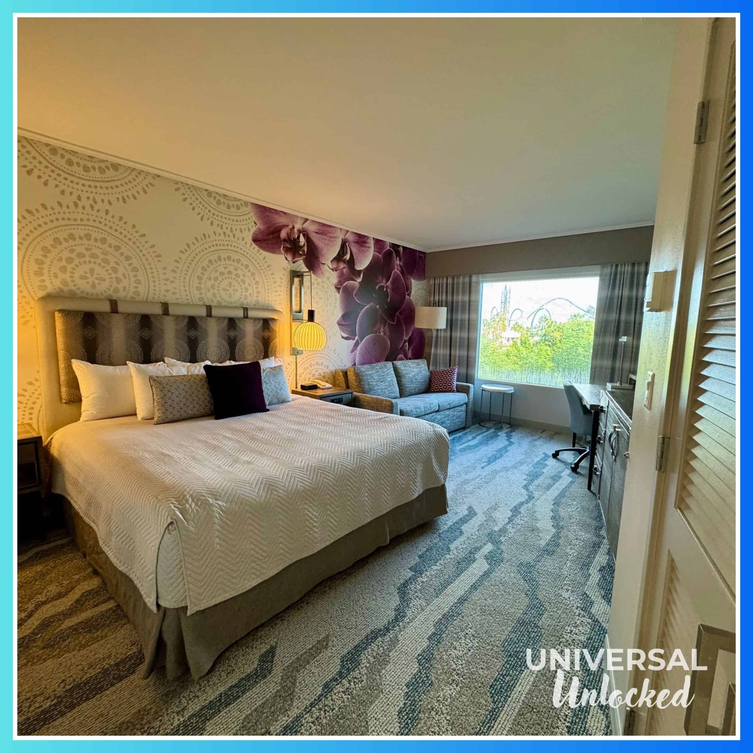 Guest room at Royal Pacific Resort