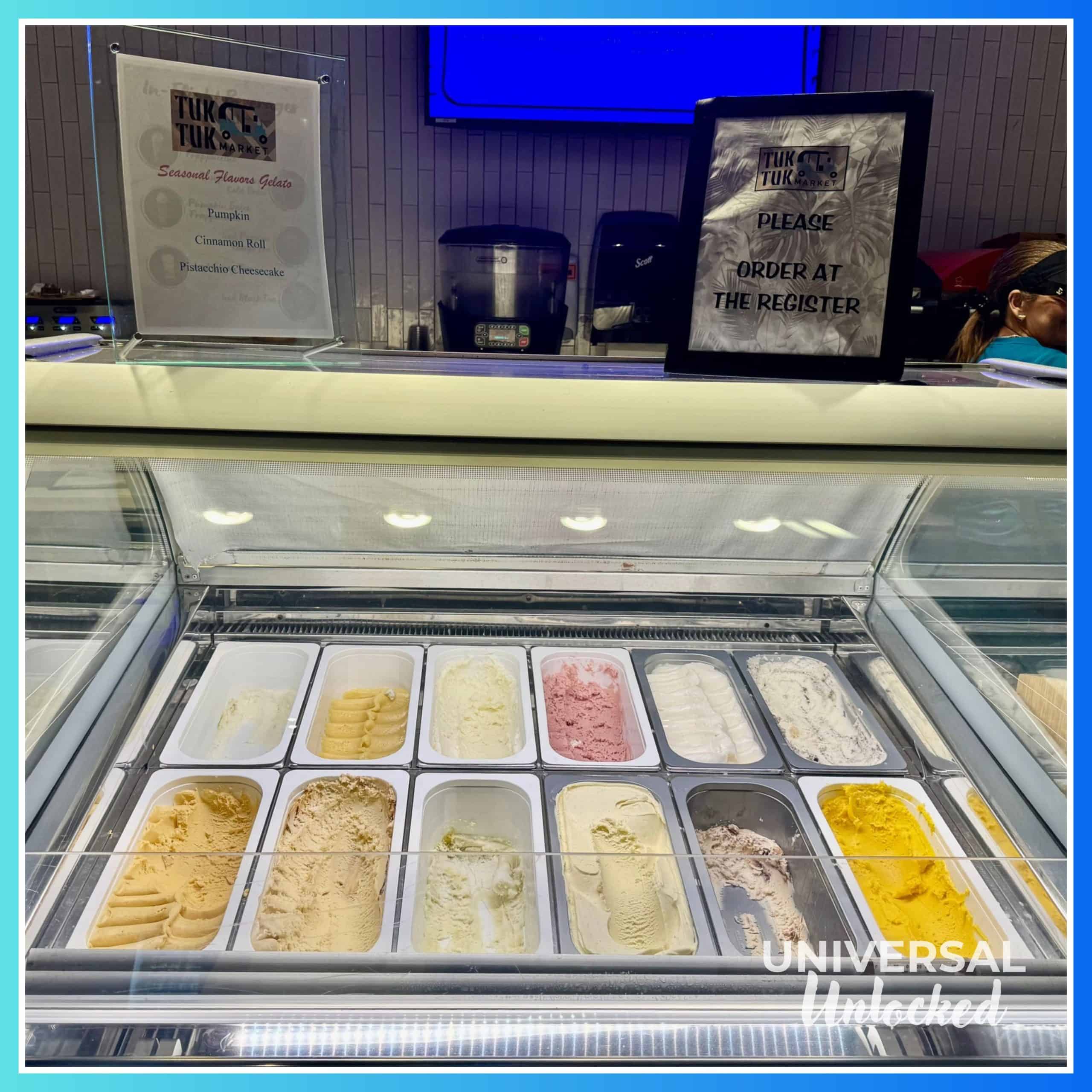 Gelato at Tuk Tuk Market