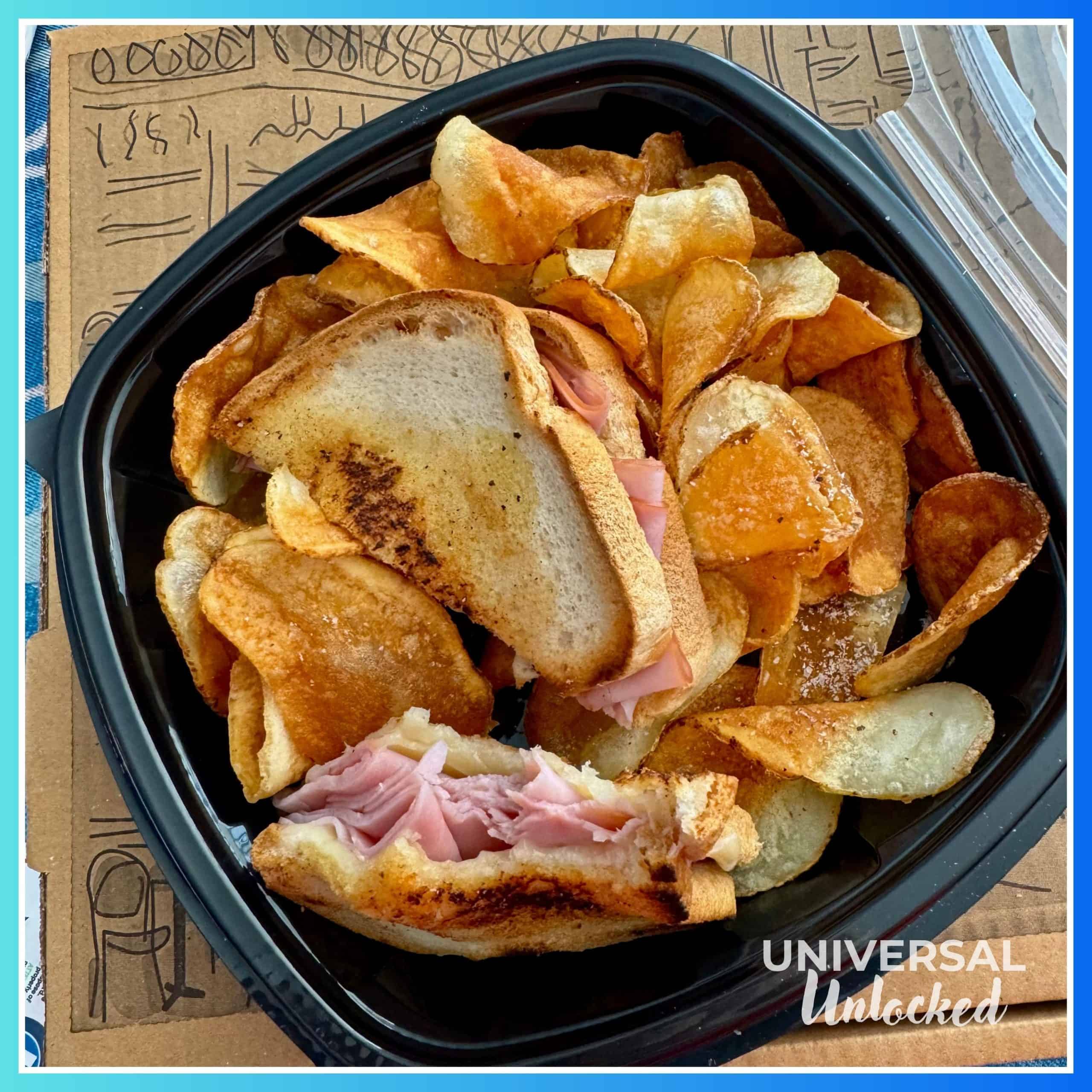 Gluten free sandwich and chips from Bayliner Diner
