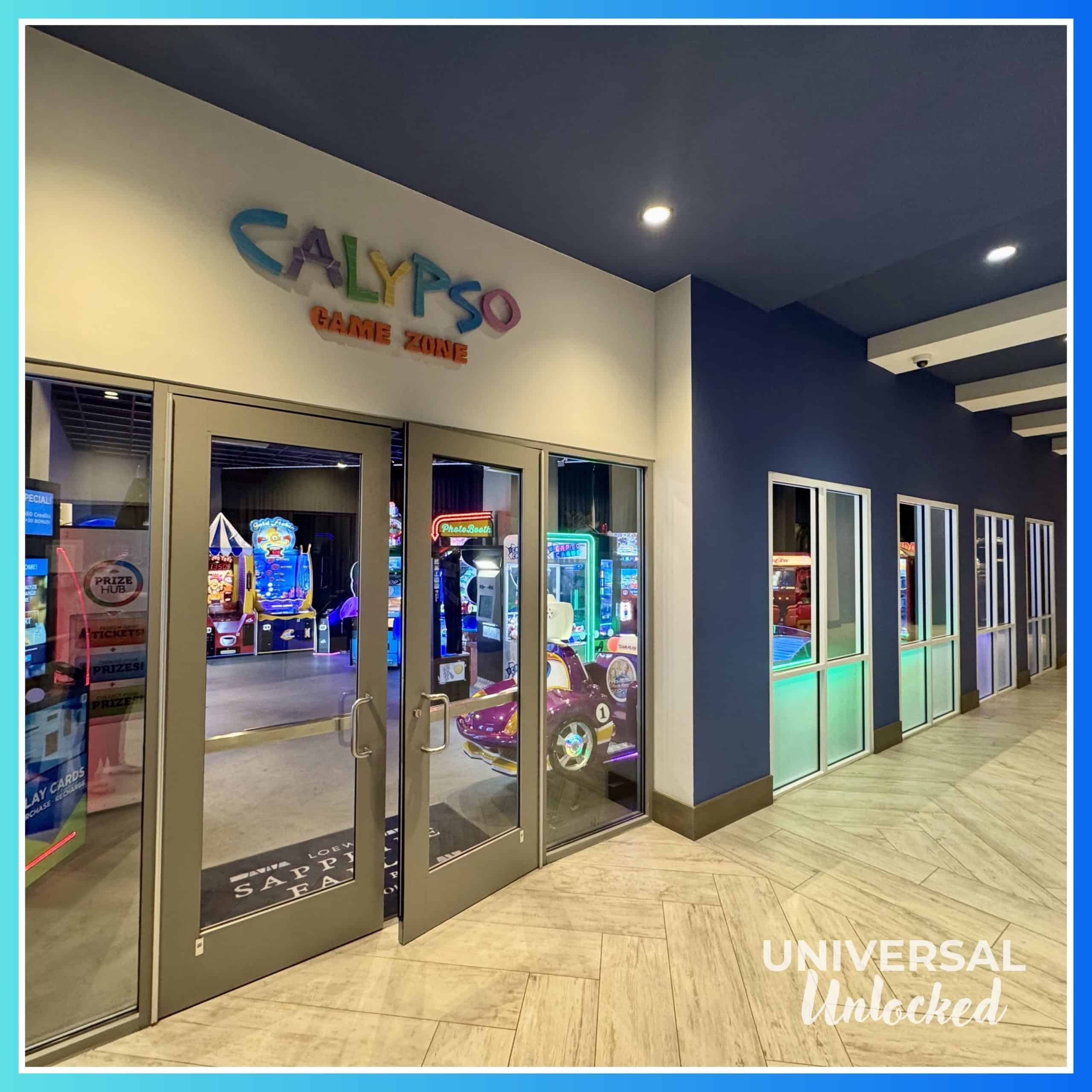 Calypso Game Zone arcade at Sapphire Falls Resort