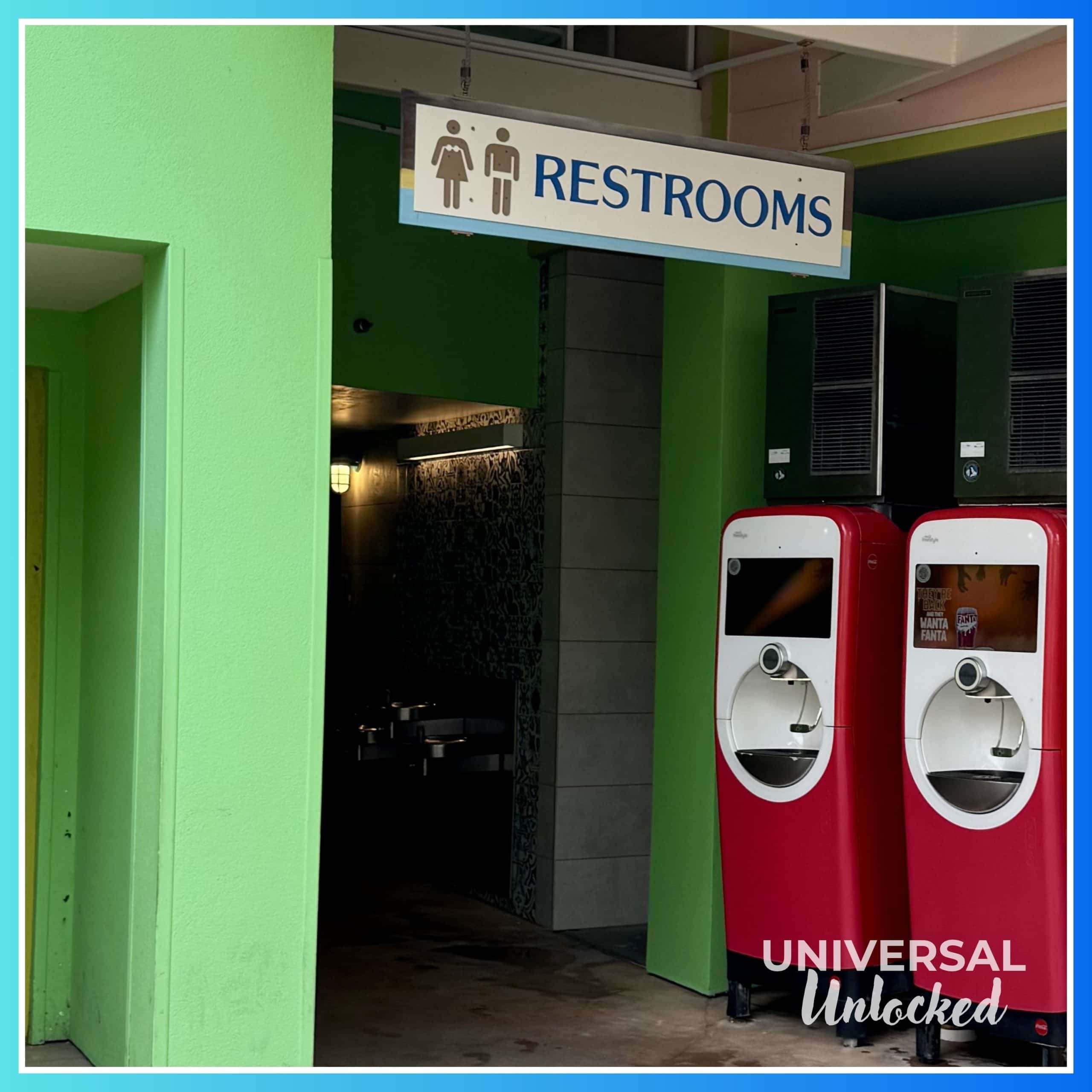 Coke Freestyle machines at the Loews Sapphire Falls Resort pool.