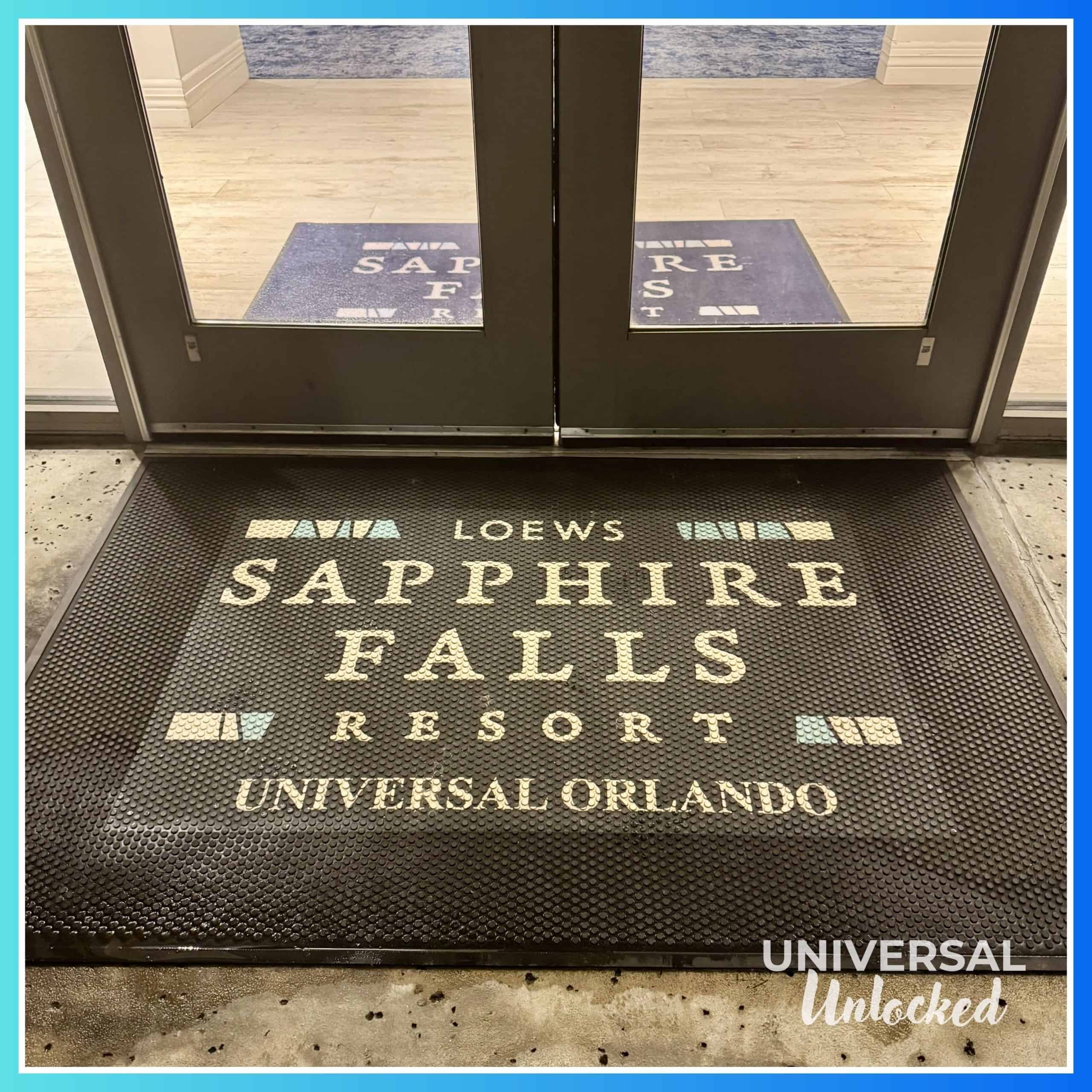 Entrance to Sapphire Falls Resort