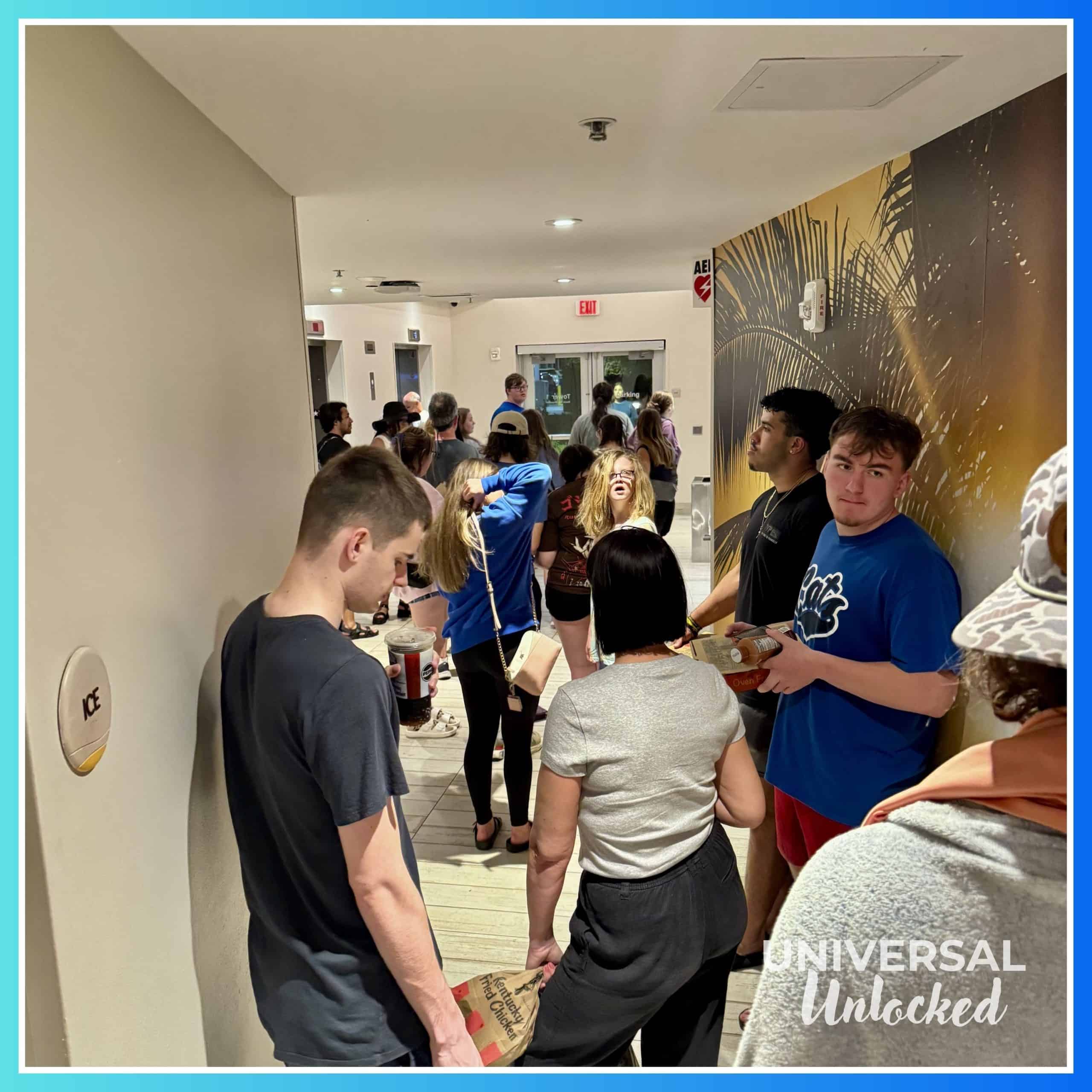 Elevator bank lines at Dockside Inn and Suites