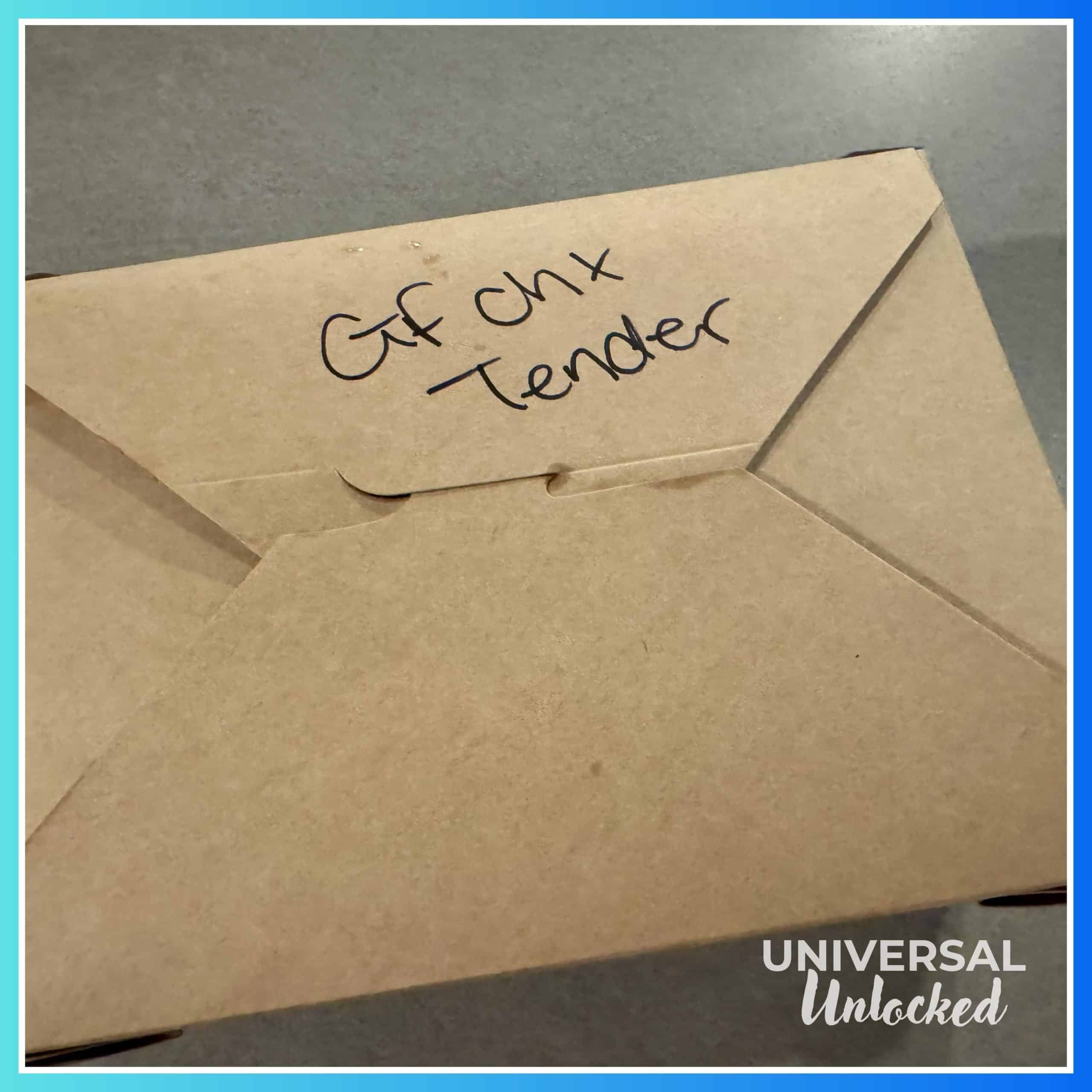 Gluten free marked box from Pier 8 Market