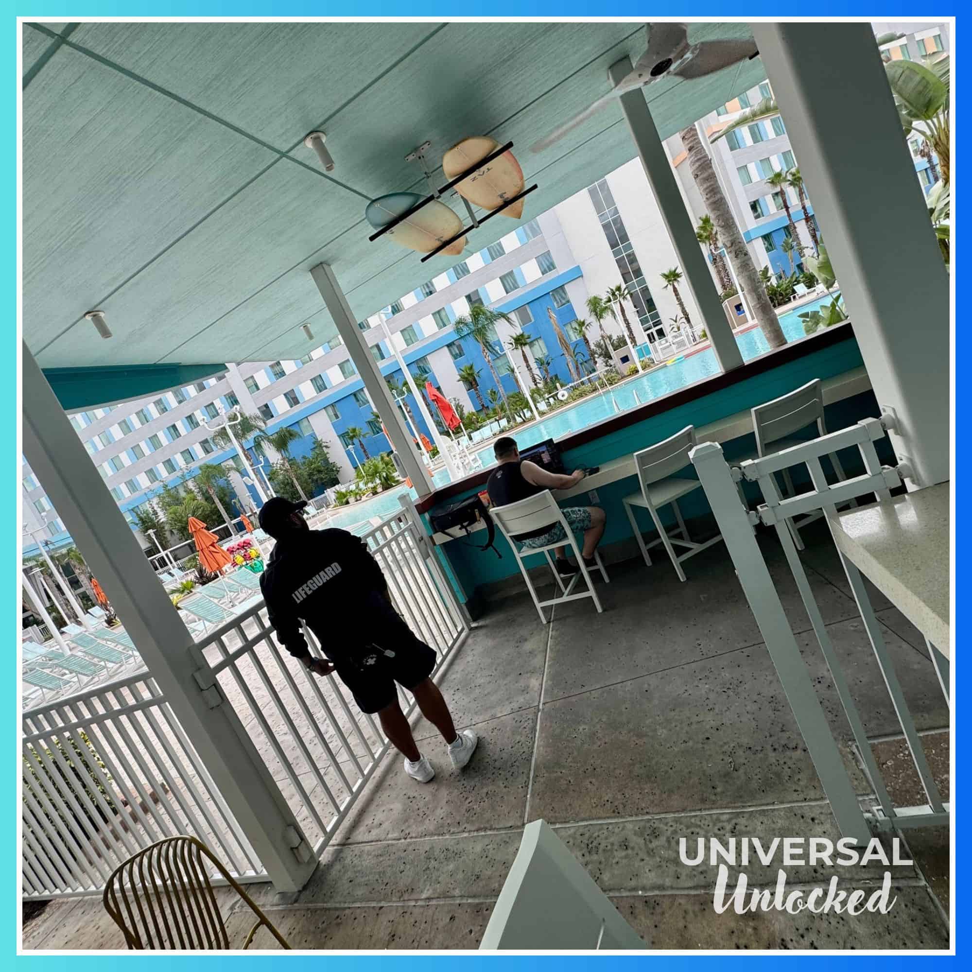 The Sand Bar swing gate when the pool is CLOSED