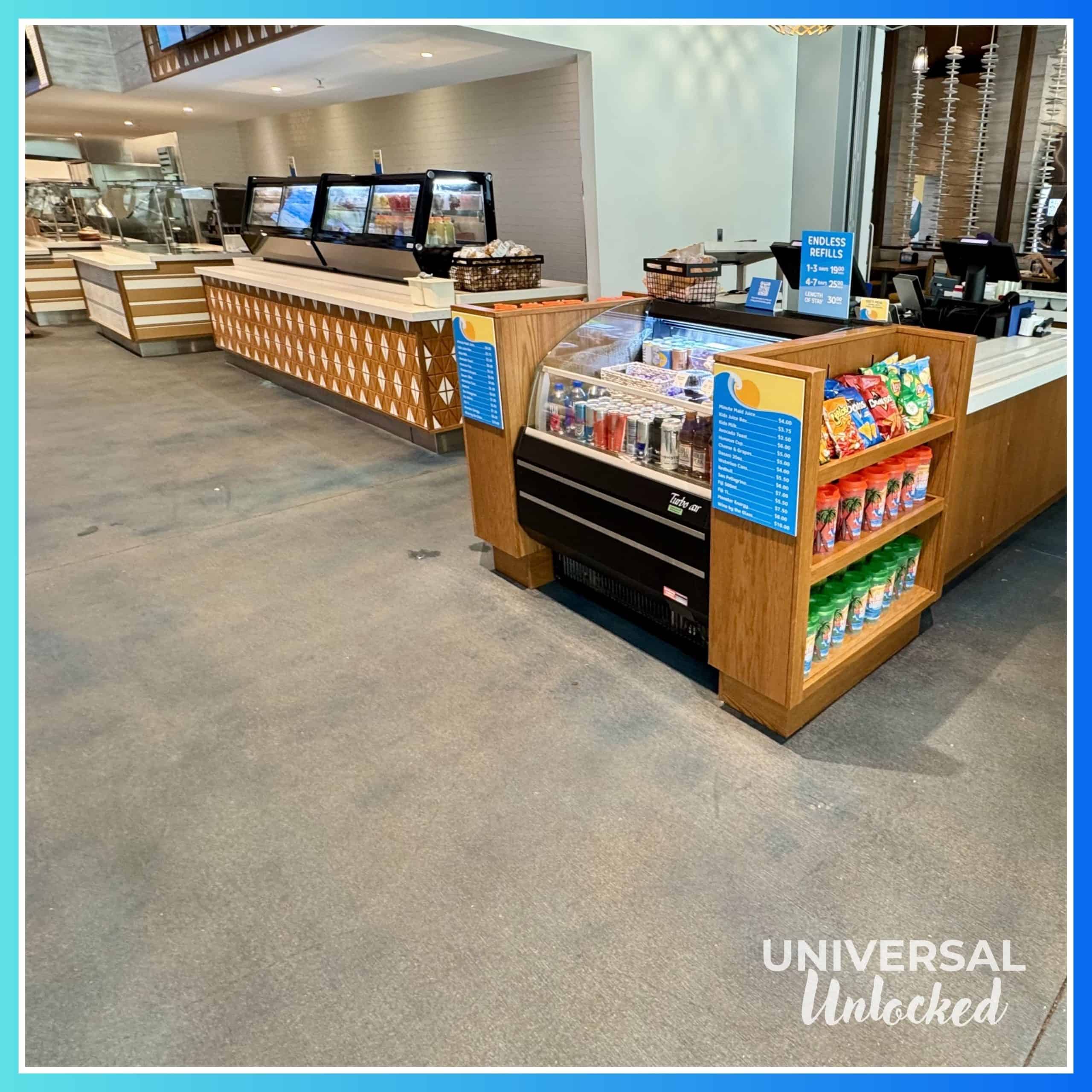 Counters at the Beach Break Cafe