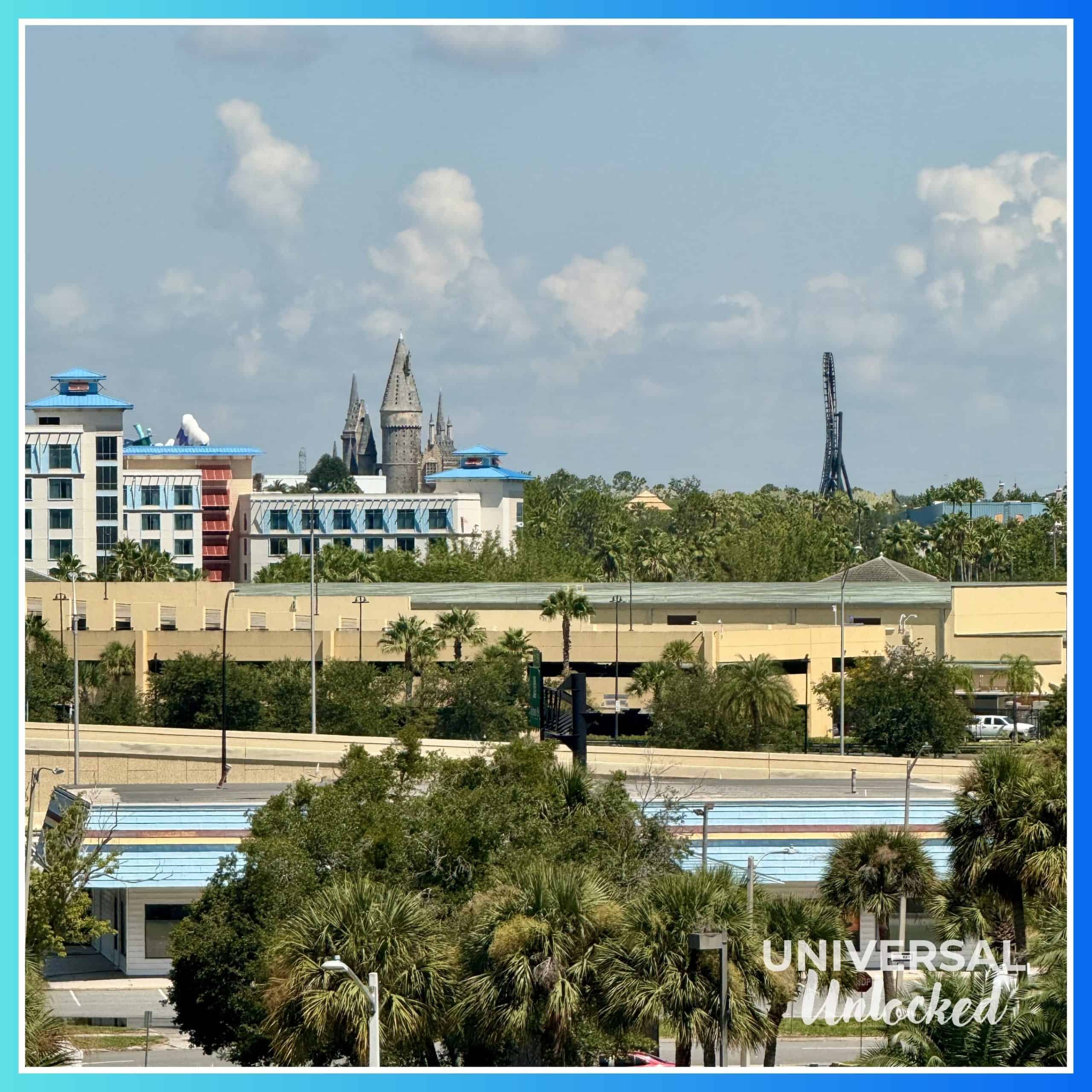 View of Islands of Adventure from Surfside Inn and Suites