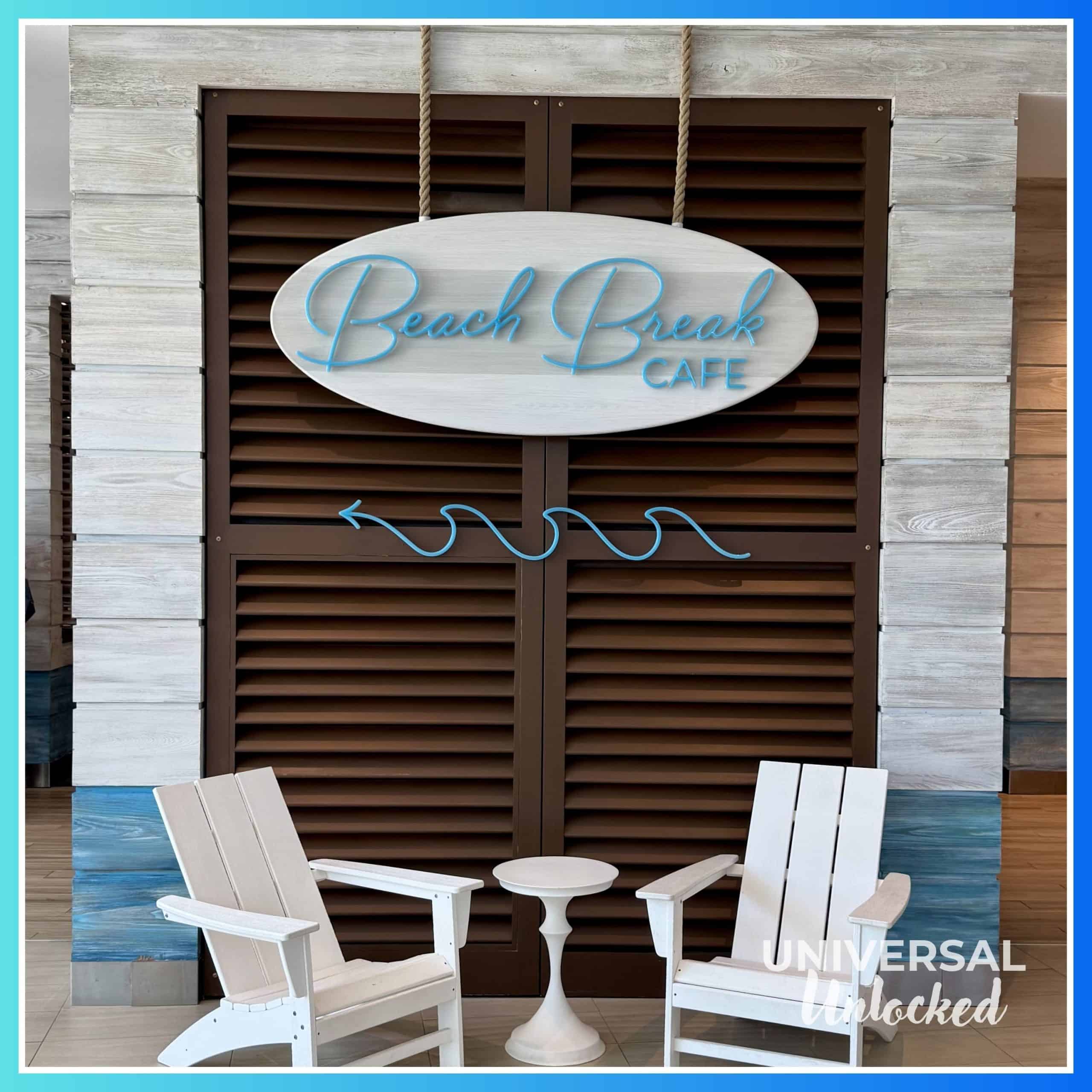 Entrance to Beach Break Cafe at Surfside Inn and Suites