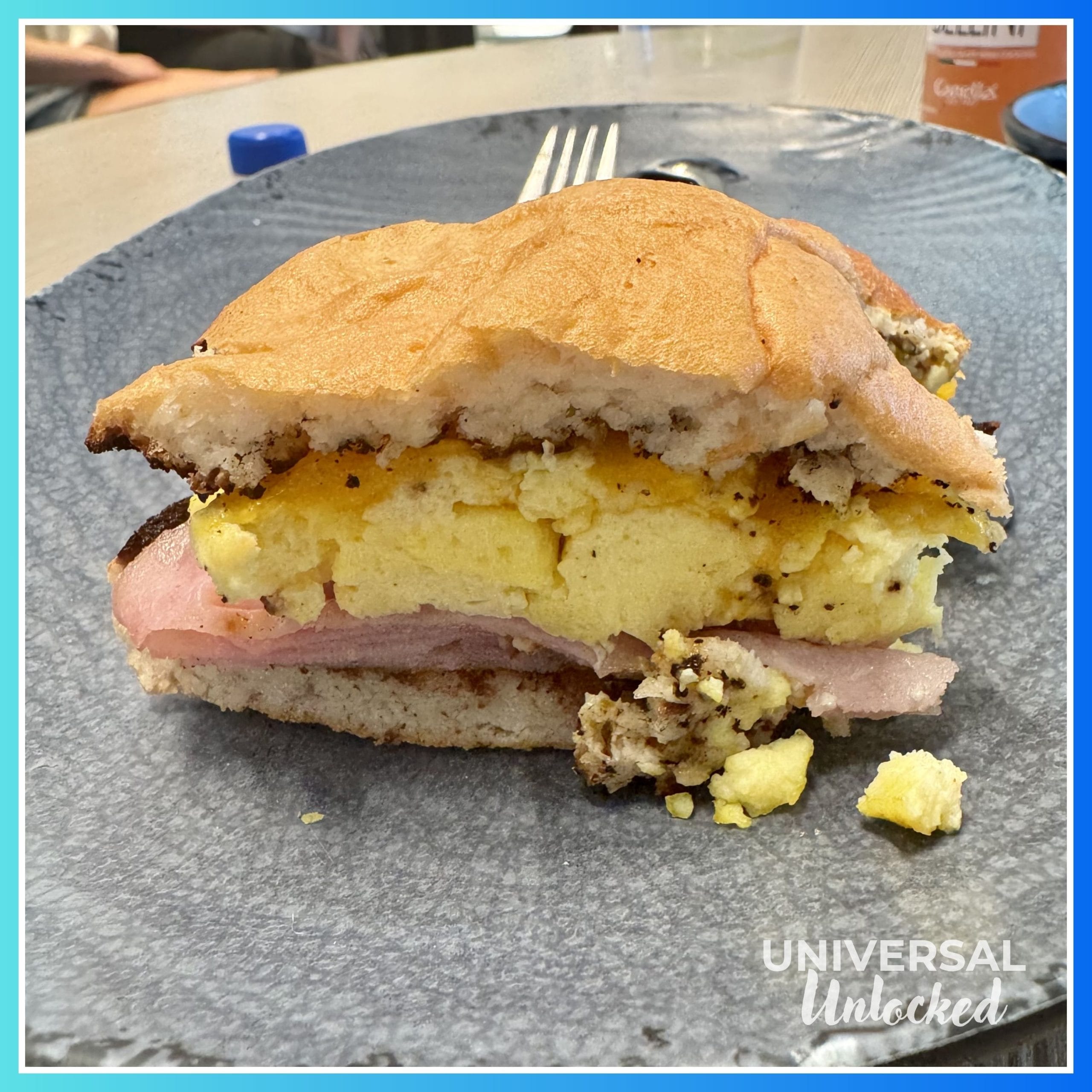 Gluten free breakfast sandwich at Cosmos Cafe & Market