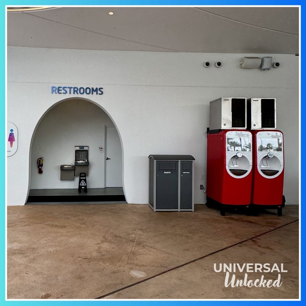 Coke Freestyle machines at Galaxy Bar, poolside at Stella Nova Resort