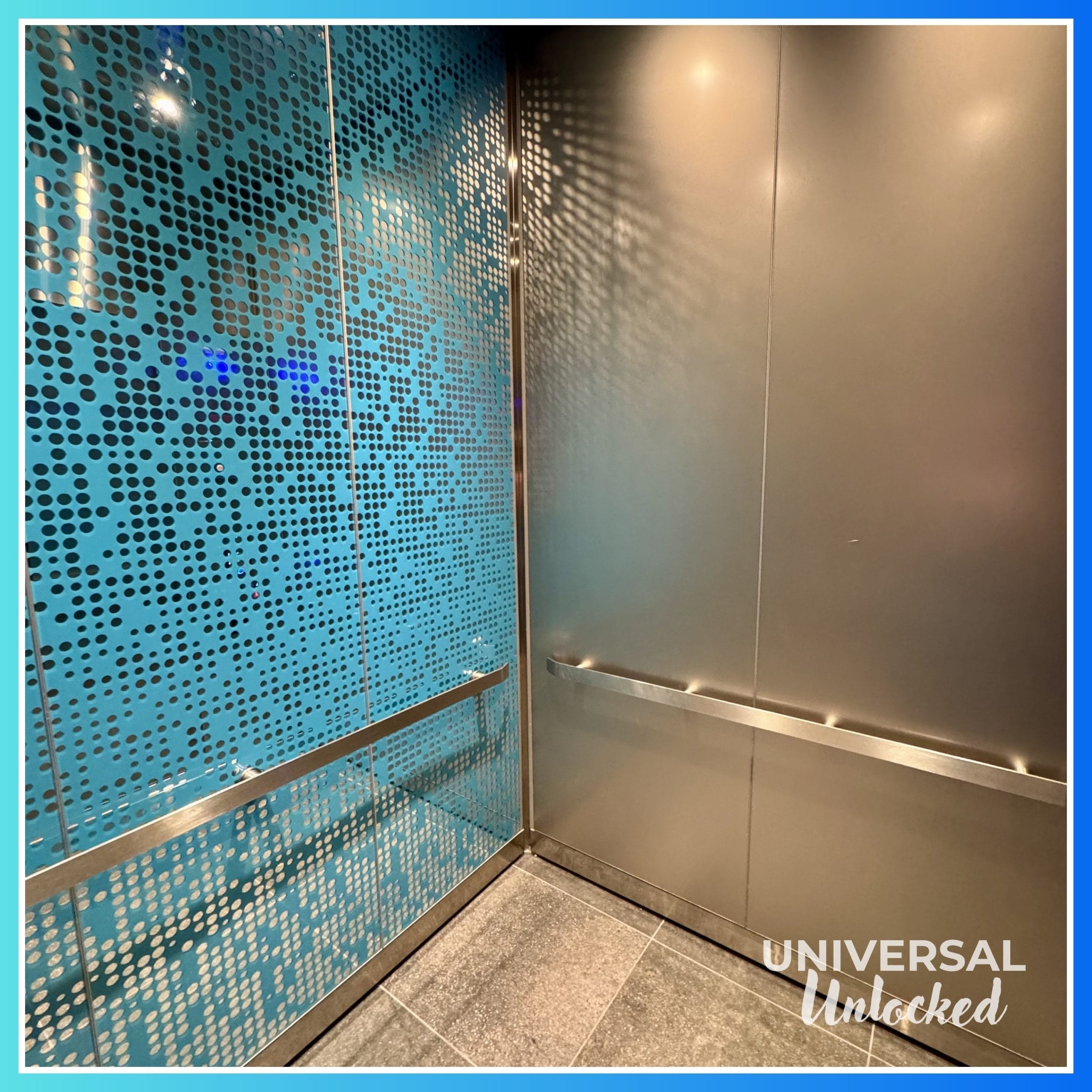 Inside the elevator at Stella Nova Resort