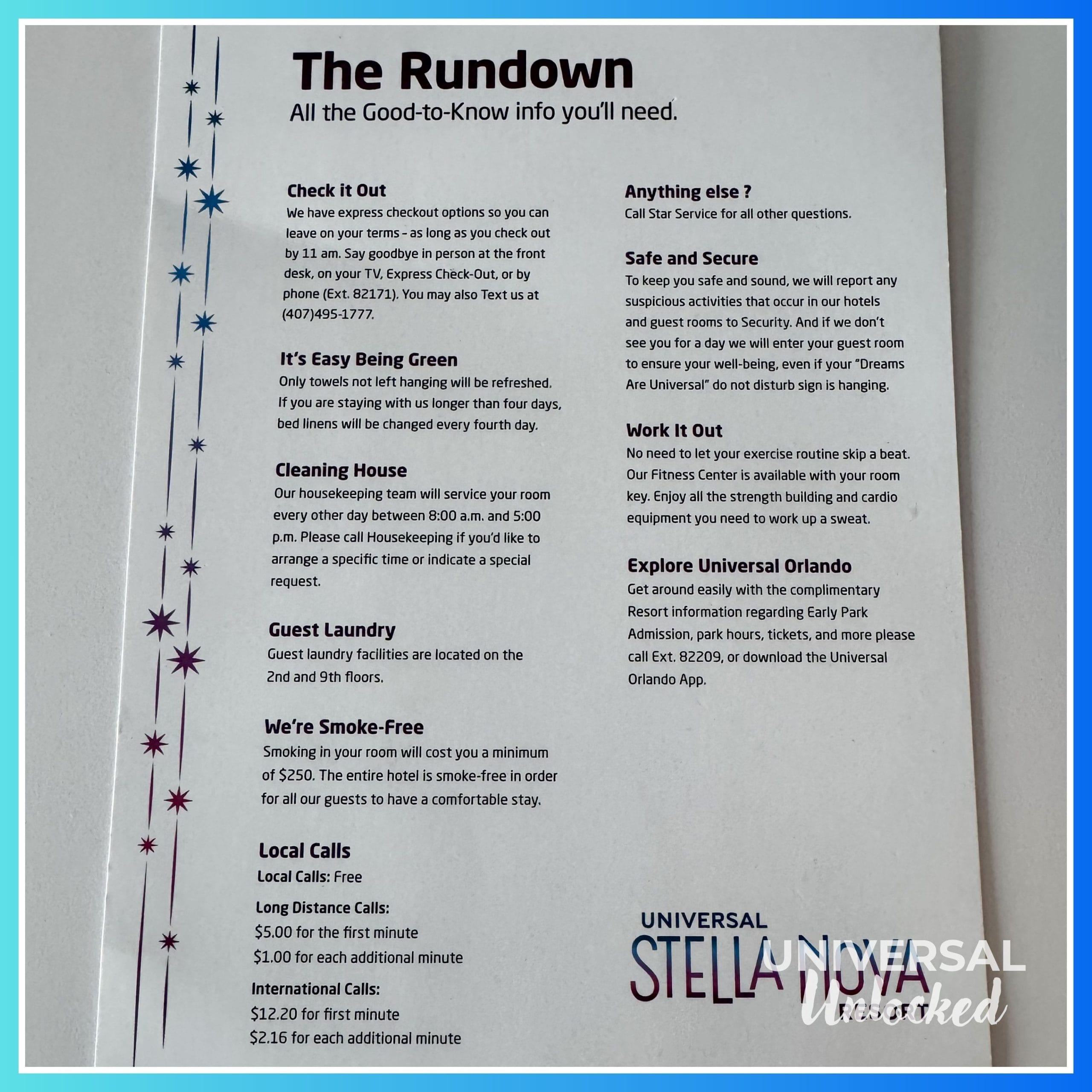 Rundown in a standard guest room at Stella Nova Resort