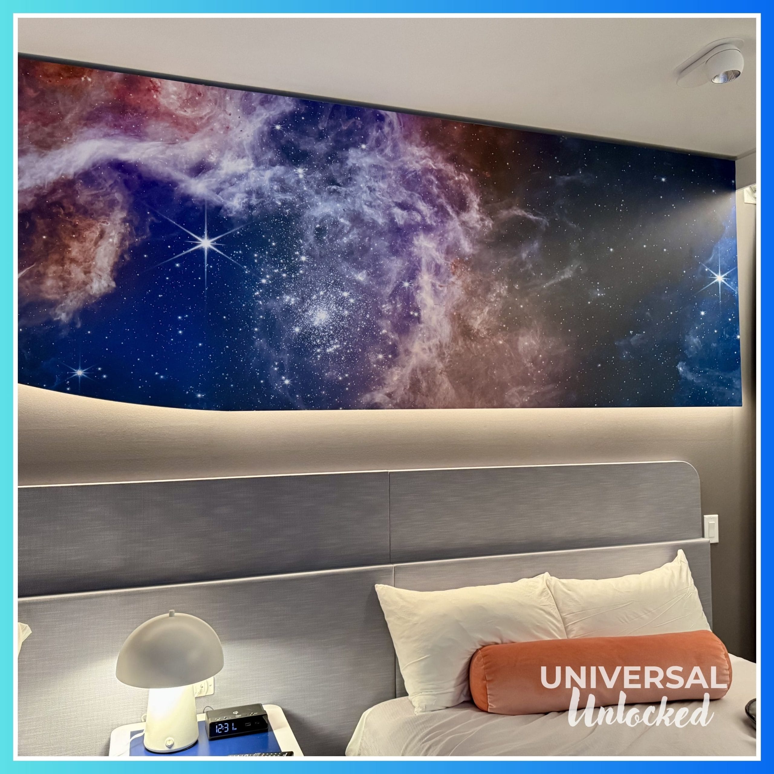 Celestial Mural in a standard Stella Nova Resort guest room