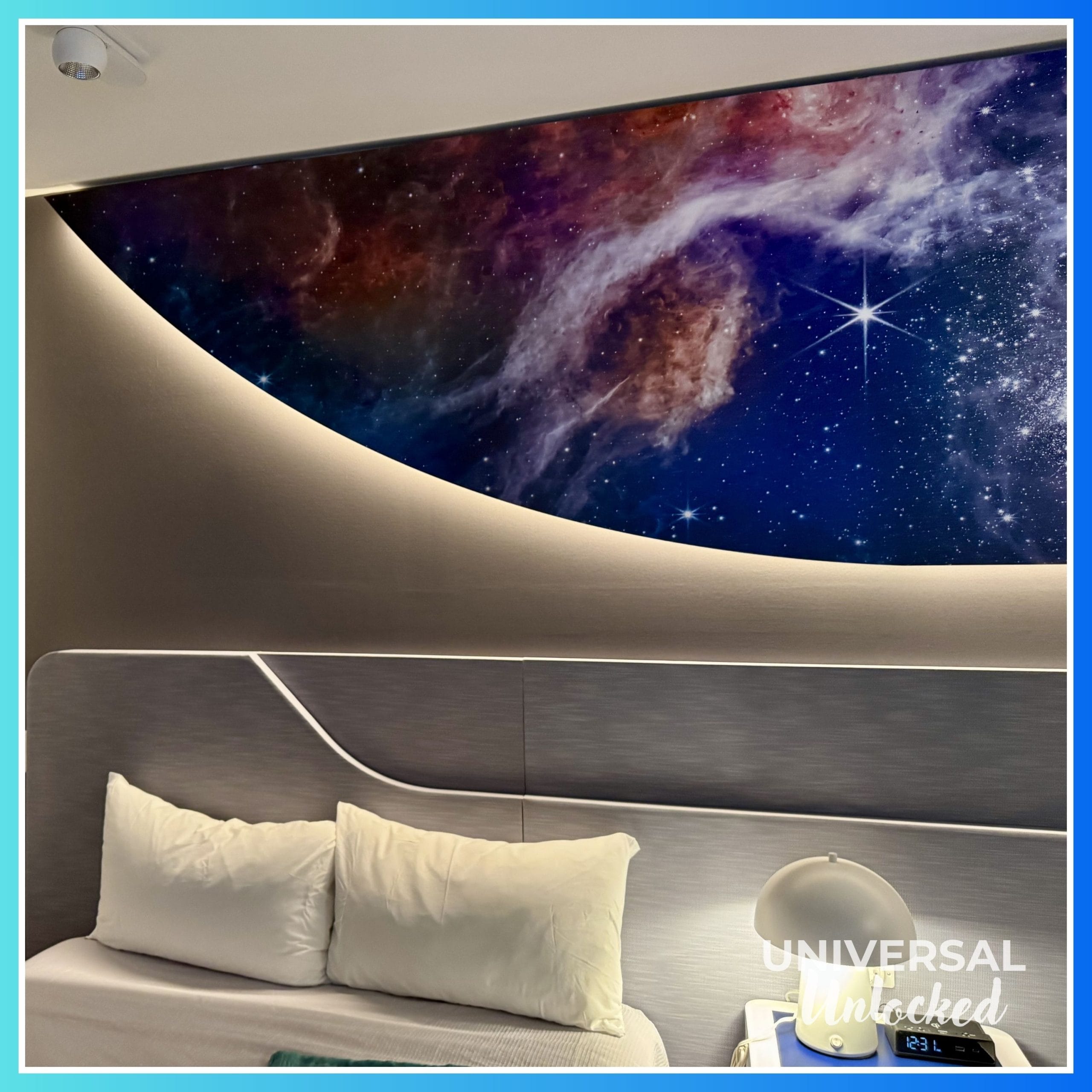 Celestial Mural in a standard Stella Nova Resort guest room