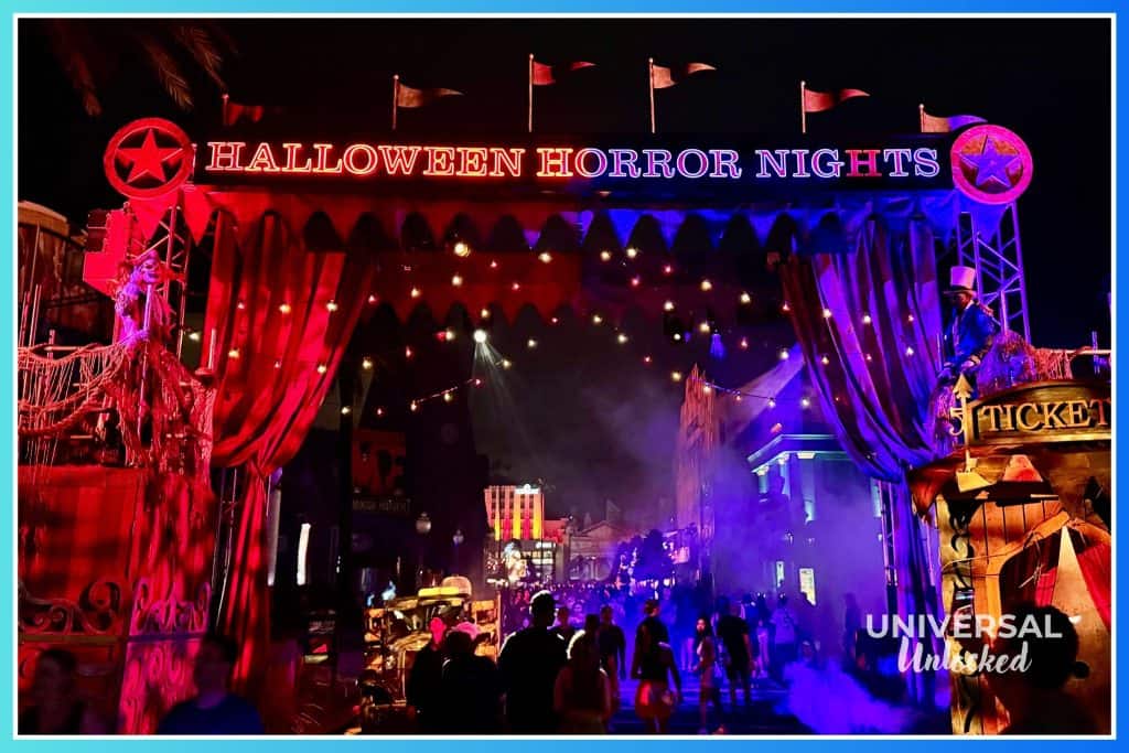 Entrance to Halloween Horror Nights 35 at Universal Studios Florida