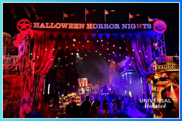 Entrance to Halloween Horror Nights 35 at Universal Studios Florida