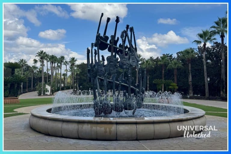 Guitar sculpture outside Hard Rock Hotel Orlando
