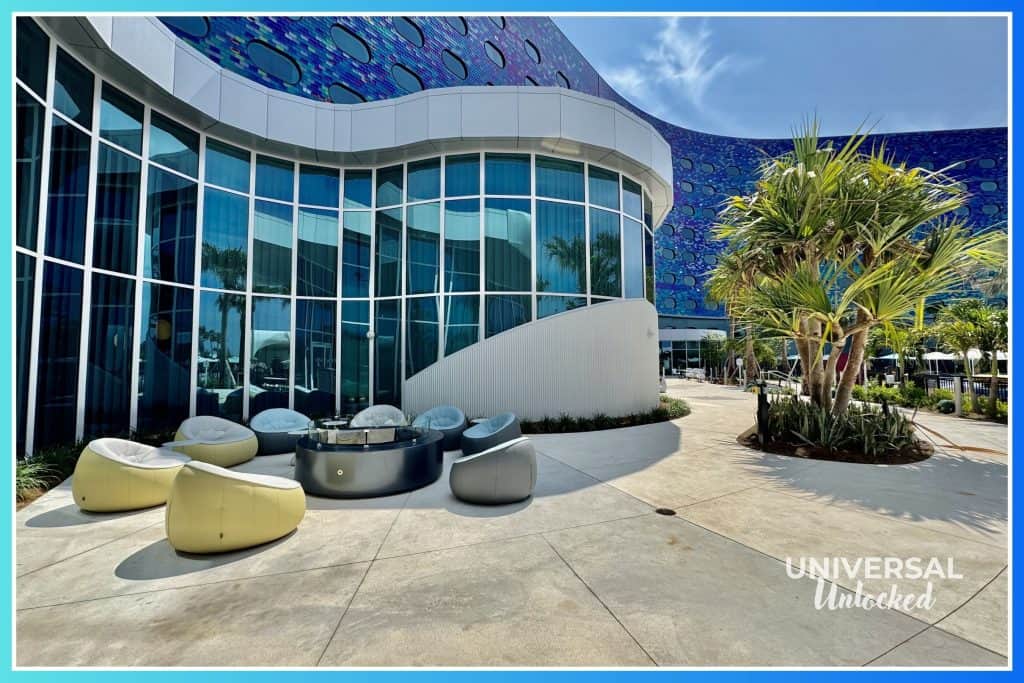 Exterior of Terra Luna Resort on the south campus of Universal Orlando