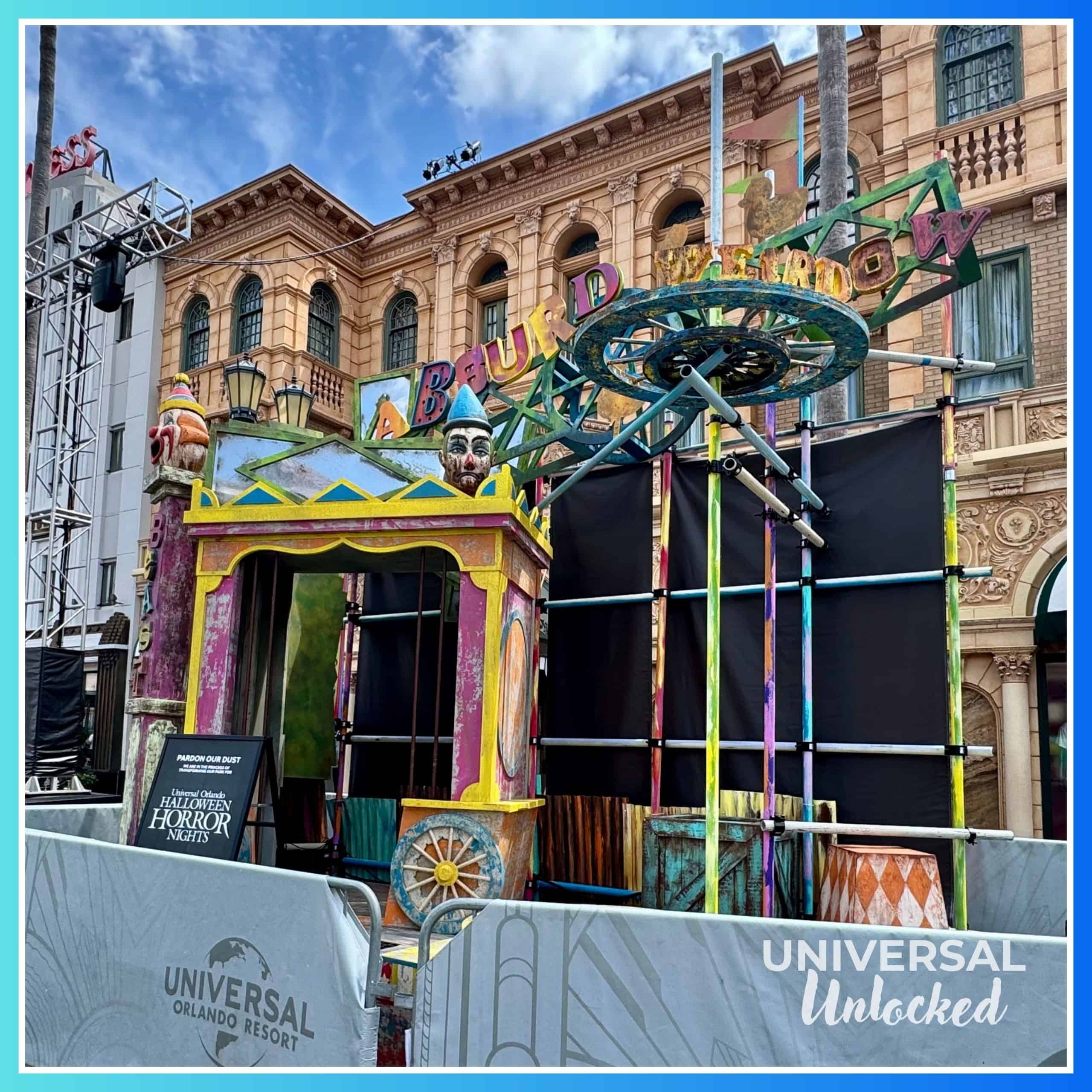 HHN35 sets in the Hollywood area of Universal Studios Florida