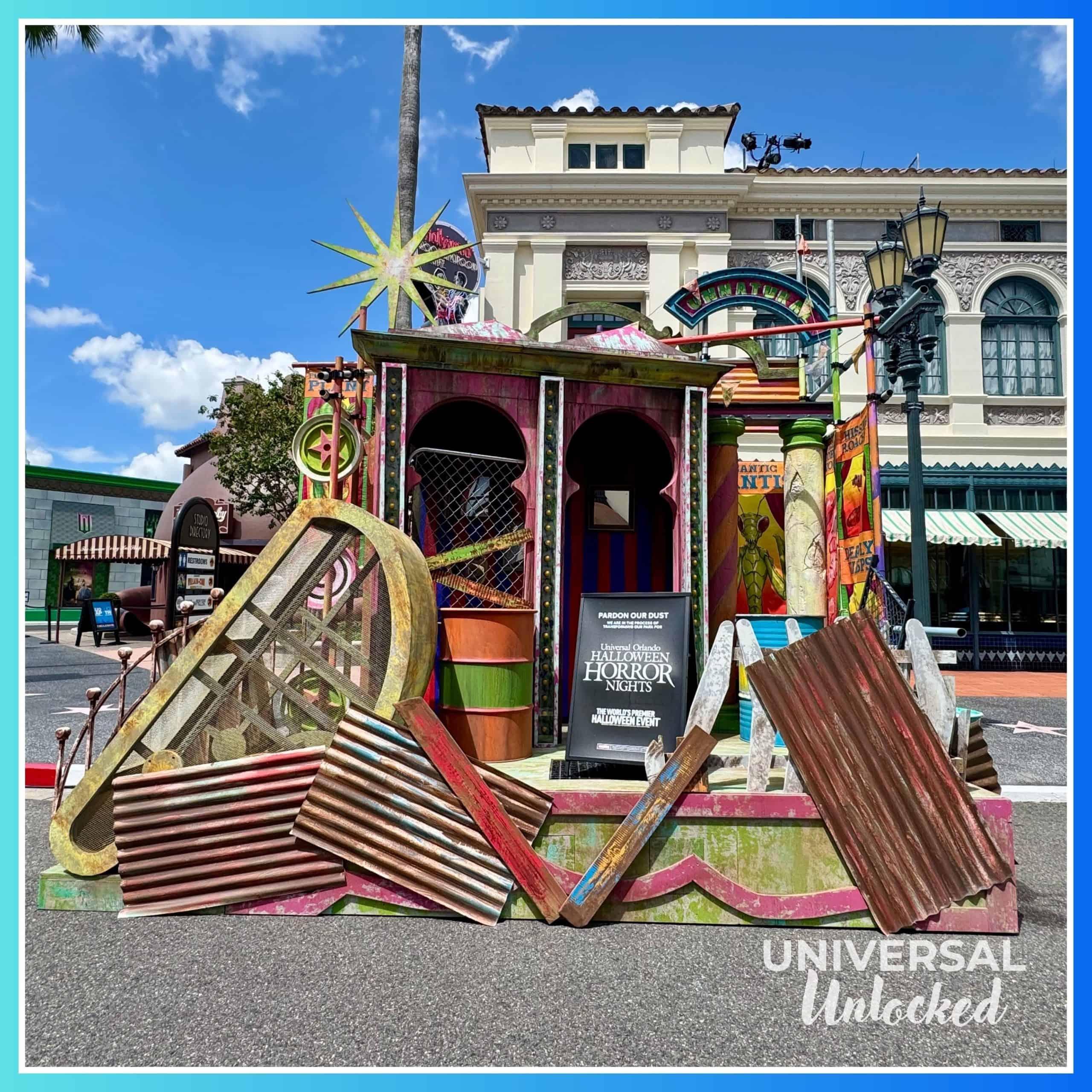 HHN35 sets in the Hollywood area of Universal Studios Florida