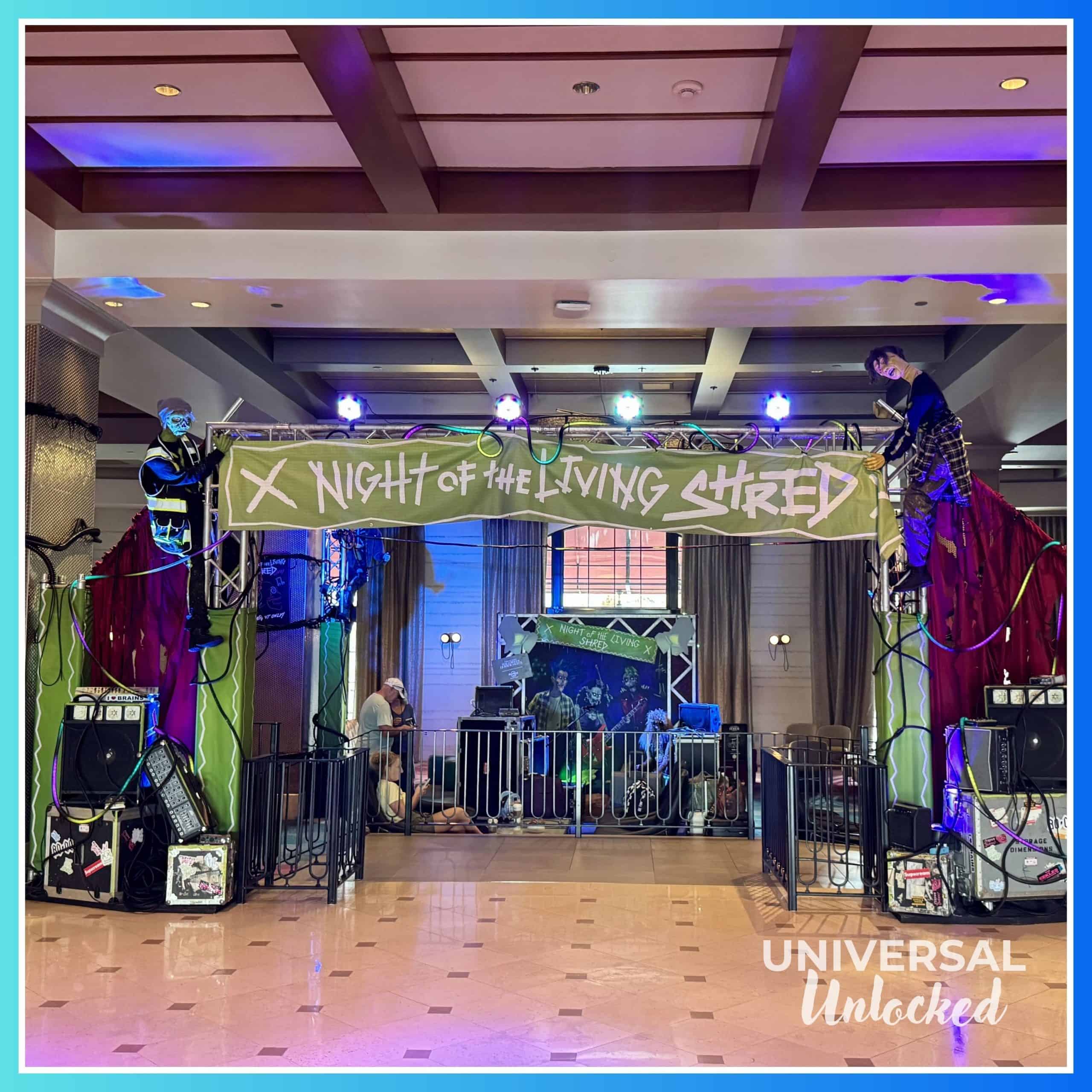 Hard Rock Hotel Orlando decor for Halloween Horror Nights 