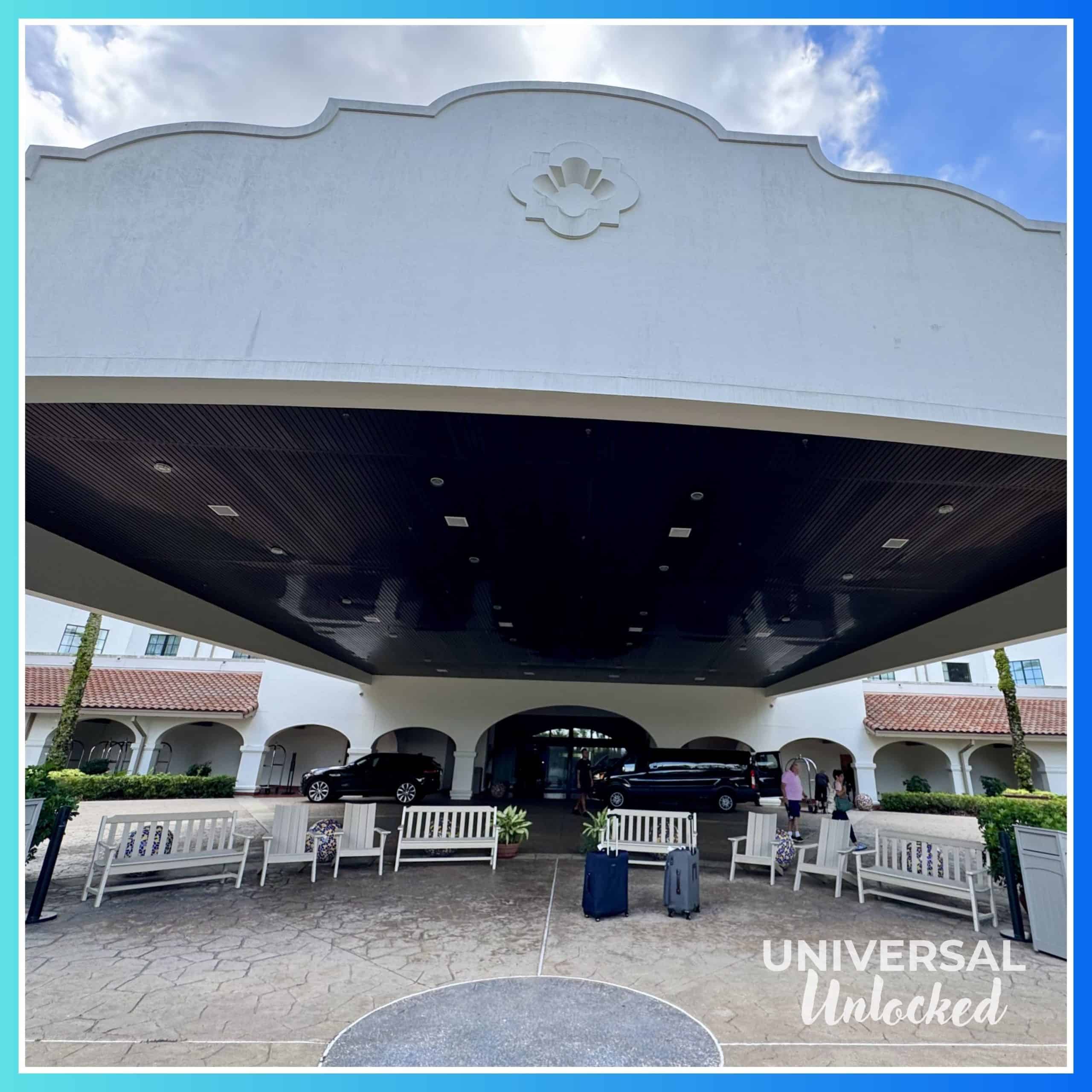Port cochere at Hard Rock Hotel Orlando