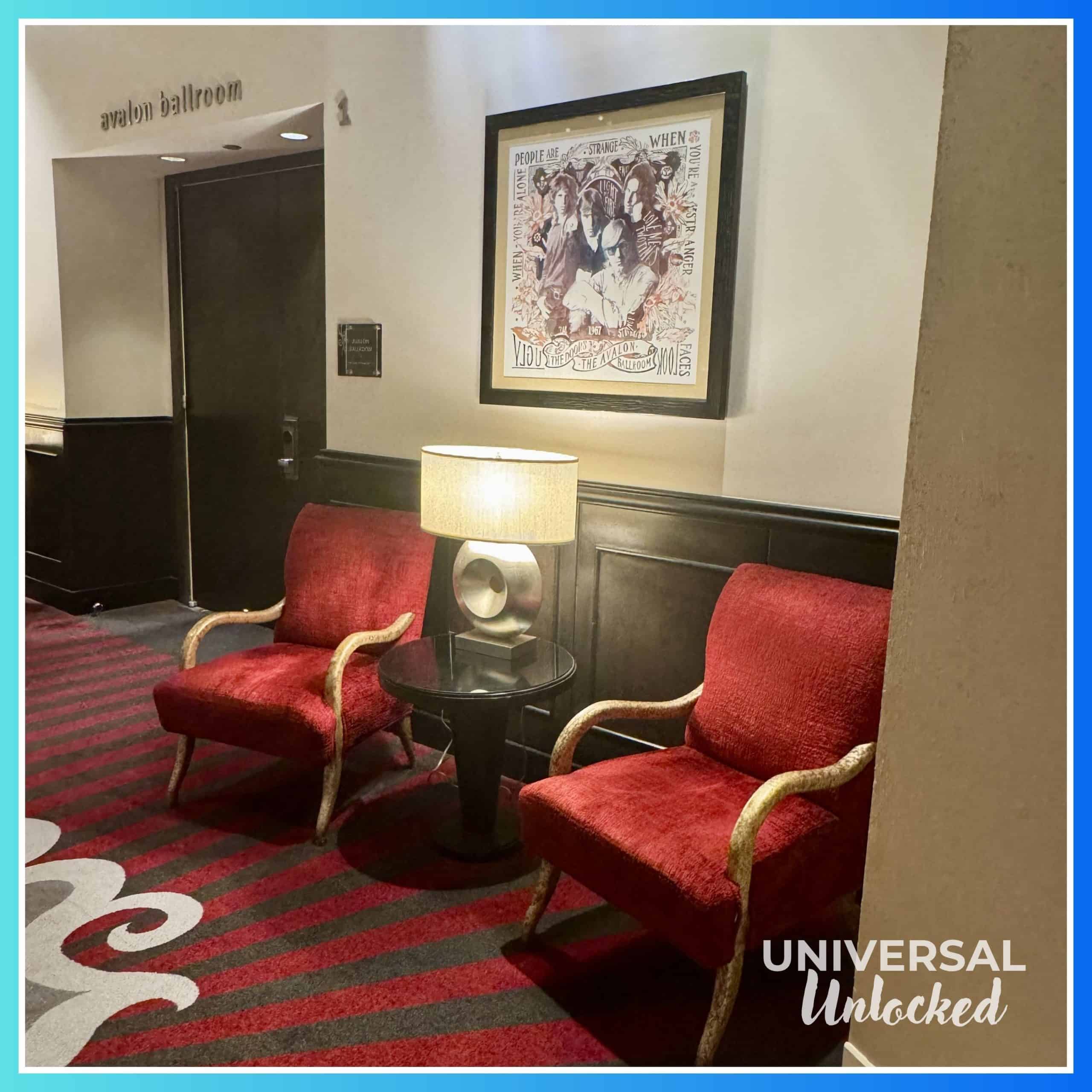 Hallway decor at Hard Rock Hotel Orlando