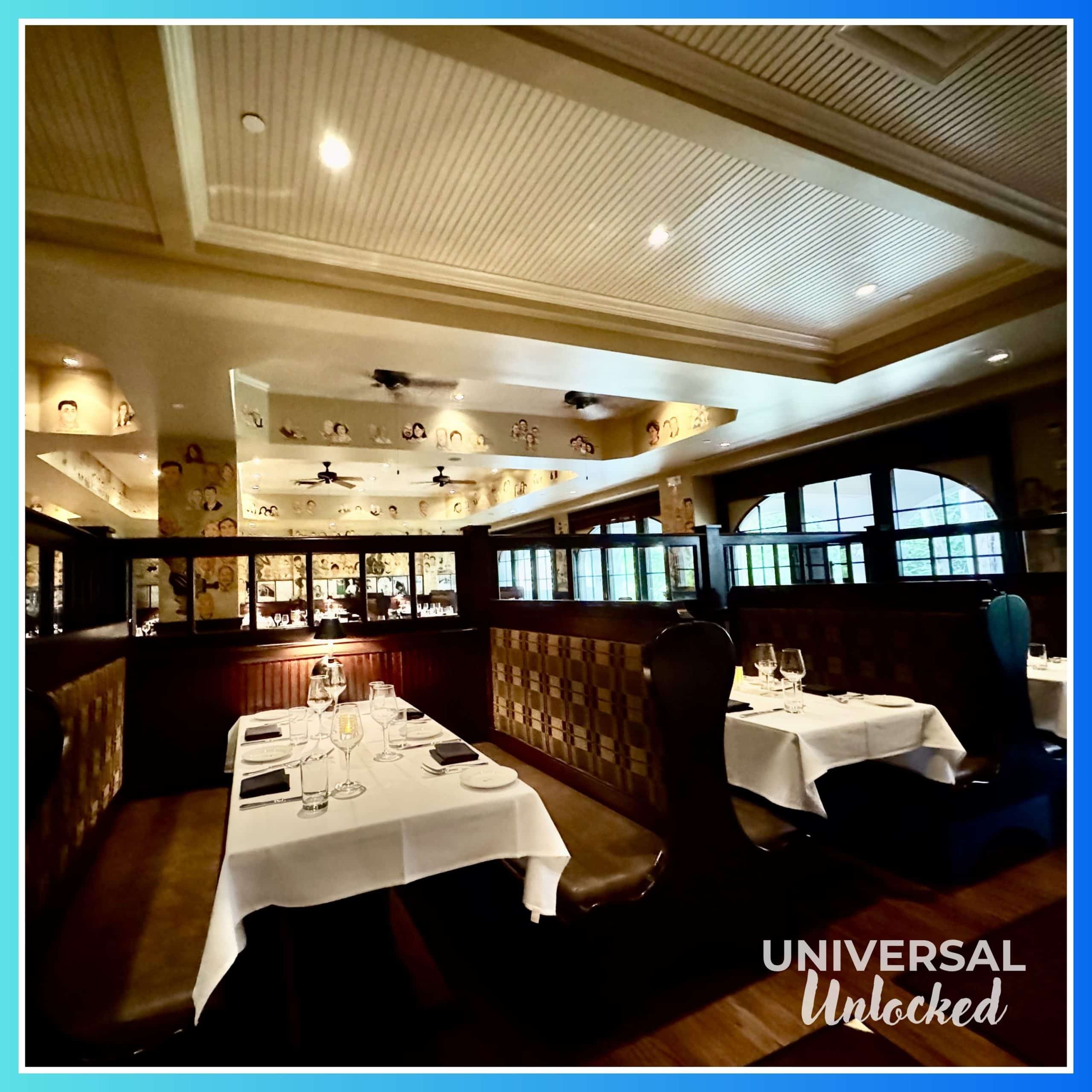 Dining room at the Palm