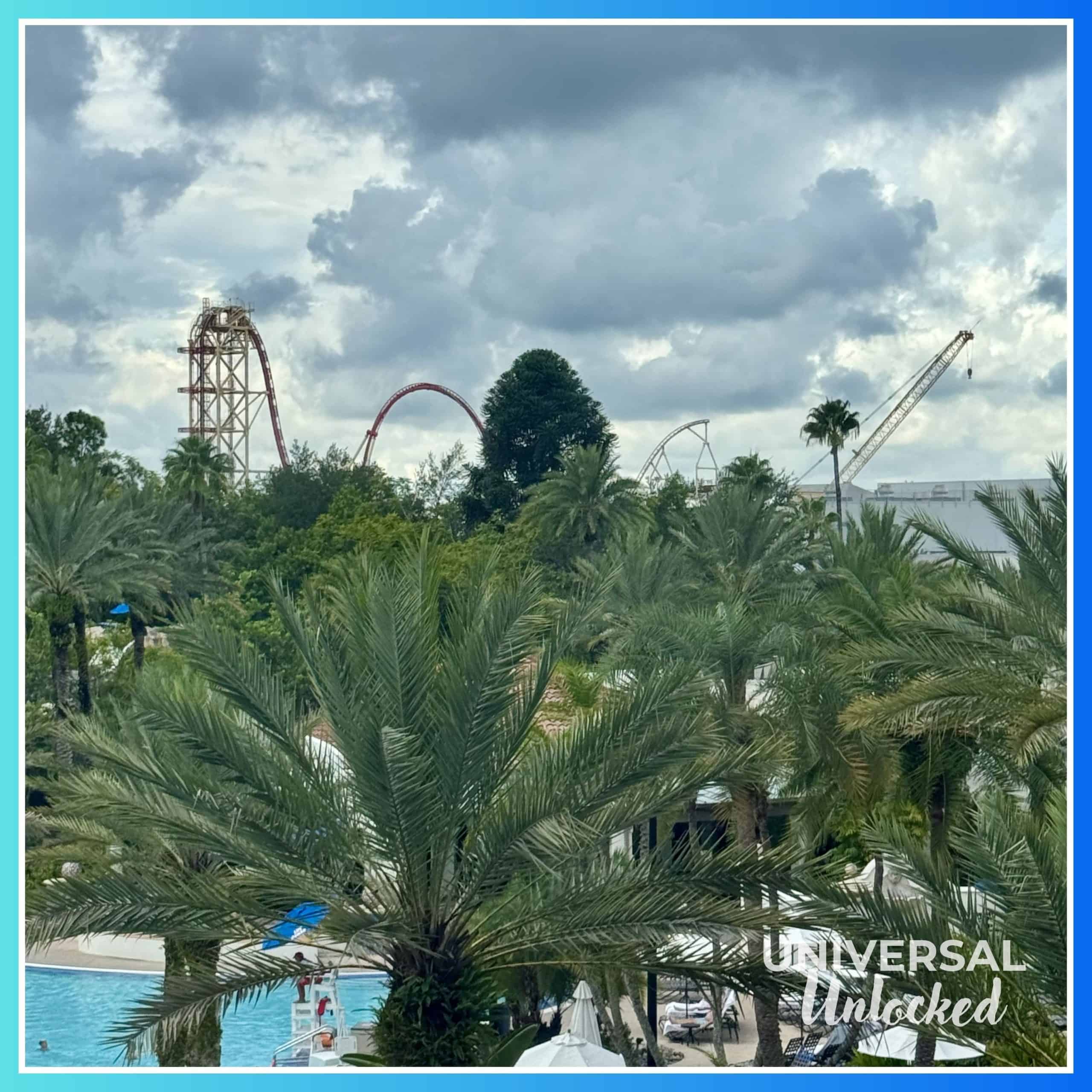 View of Universal Studios Florida from Hard Rock Hotel Orlando