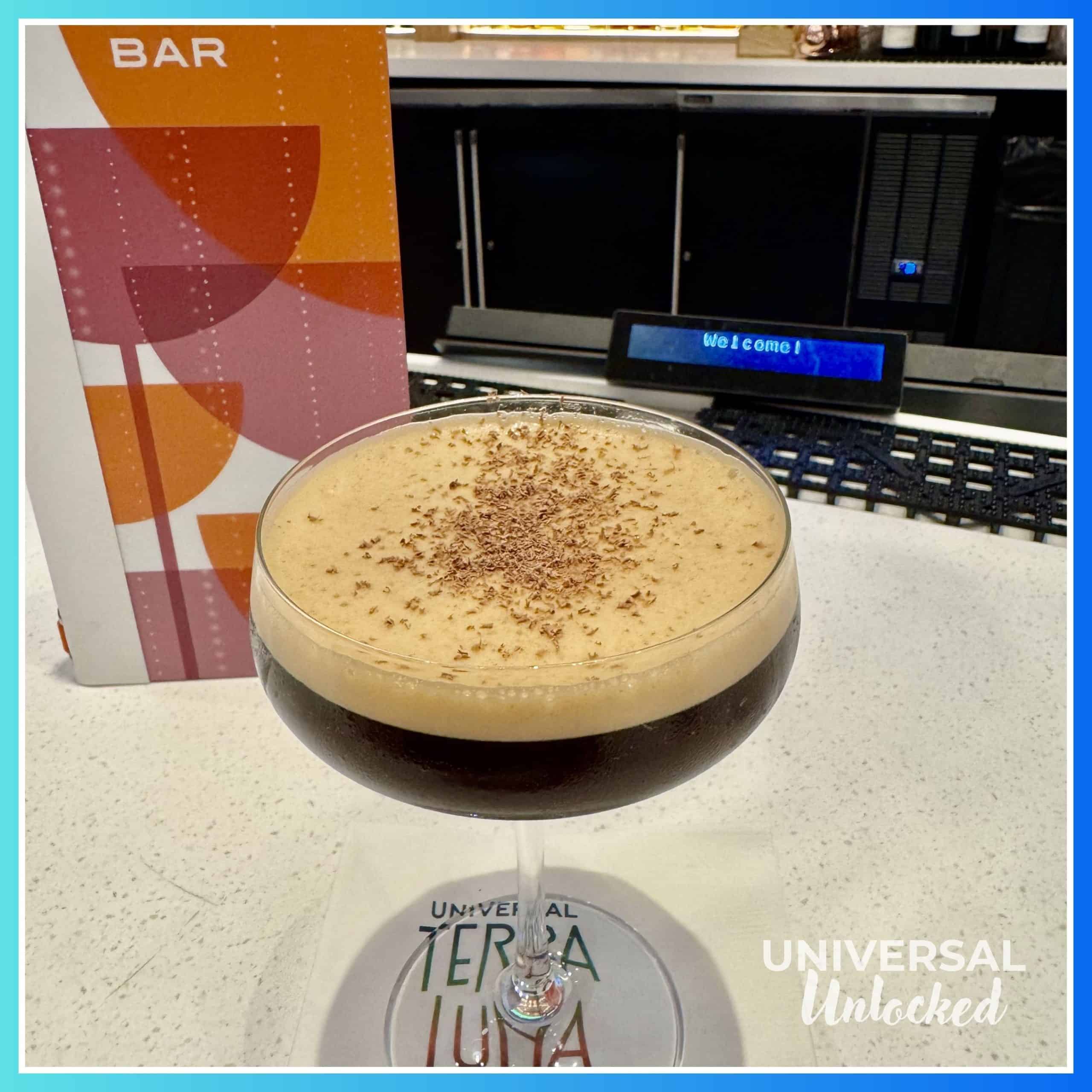 Espresso martini at Luna Bar 