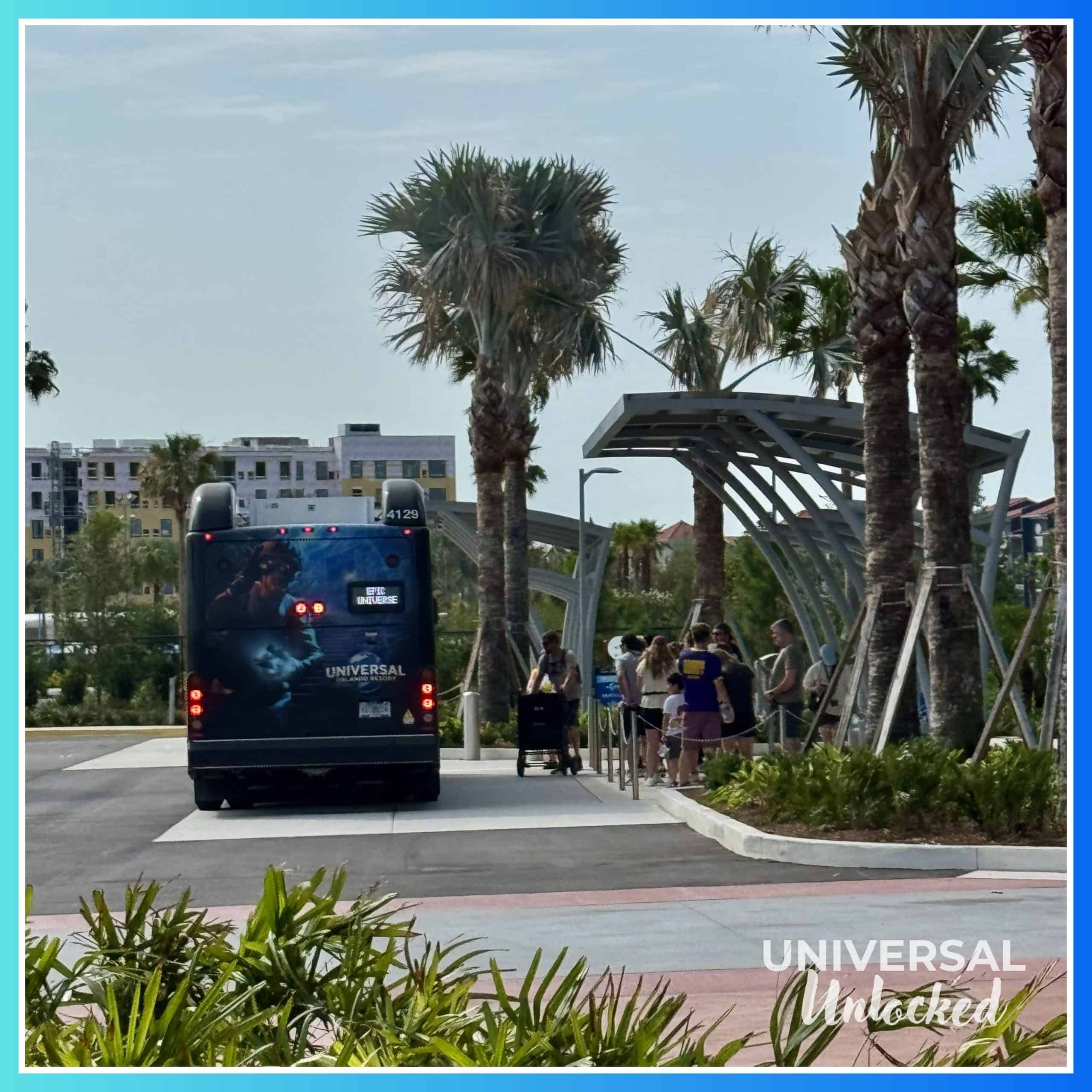 Resort shuttle stop at Terra Luna Resort