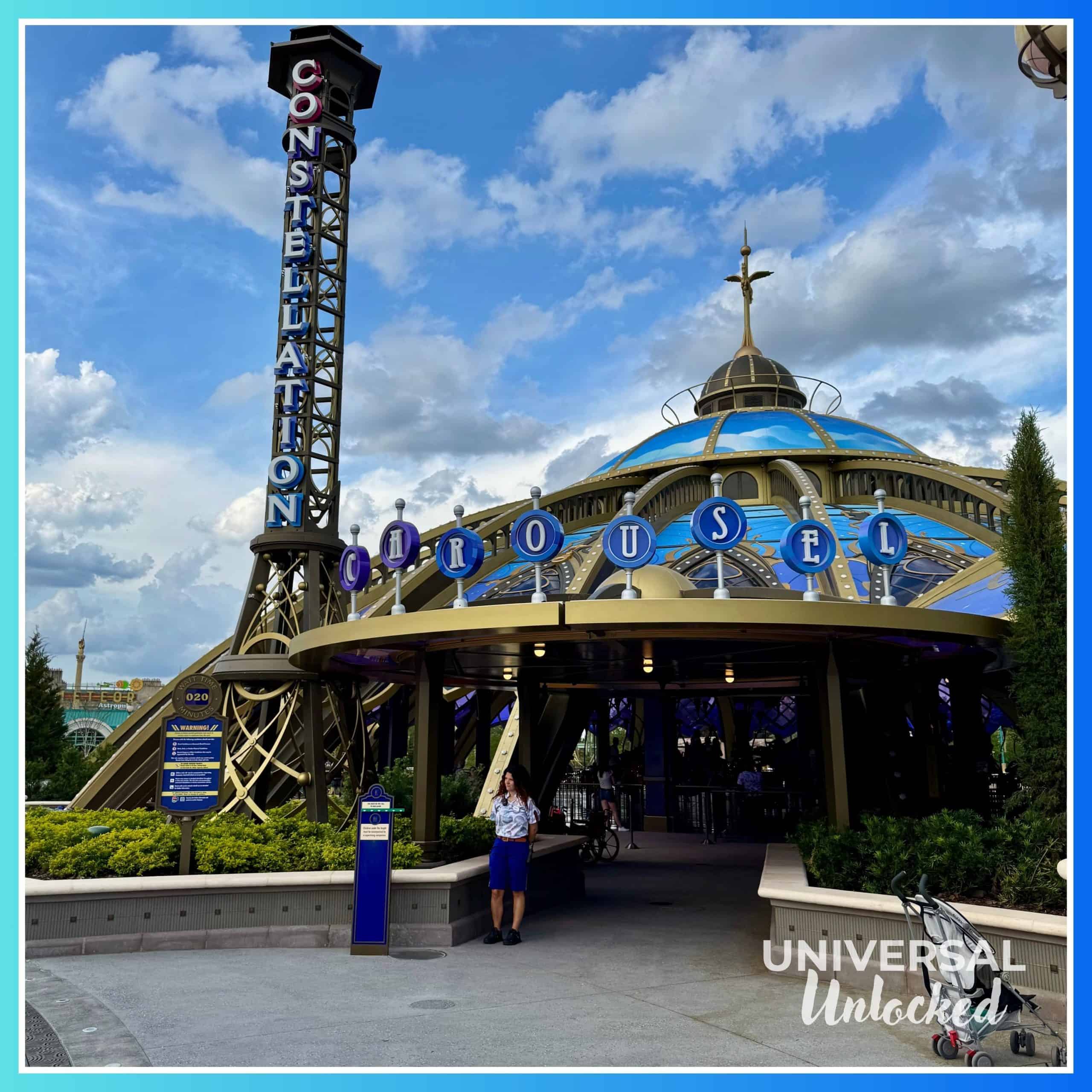 Entrance to Constellation Carousel in Celestial Park at EPIC Universe
