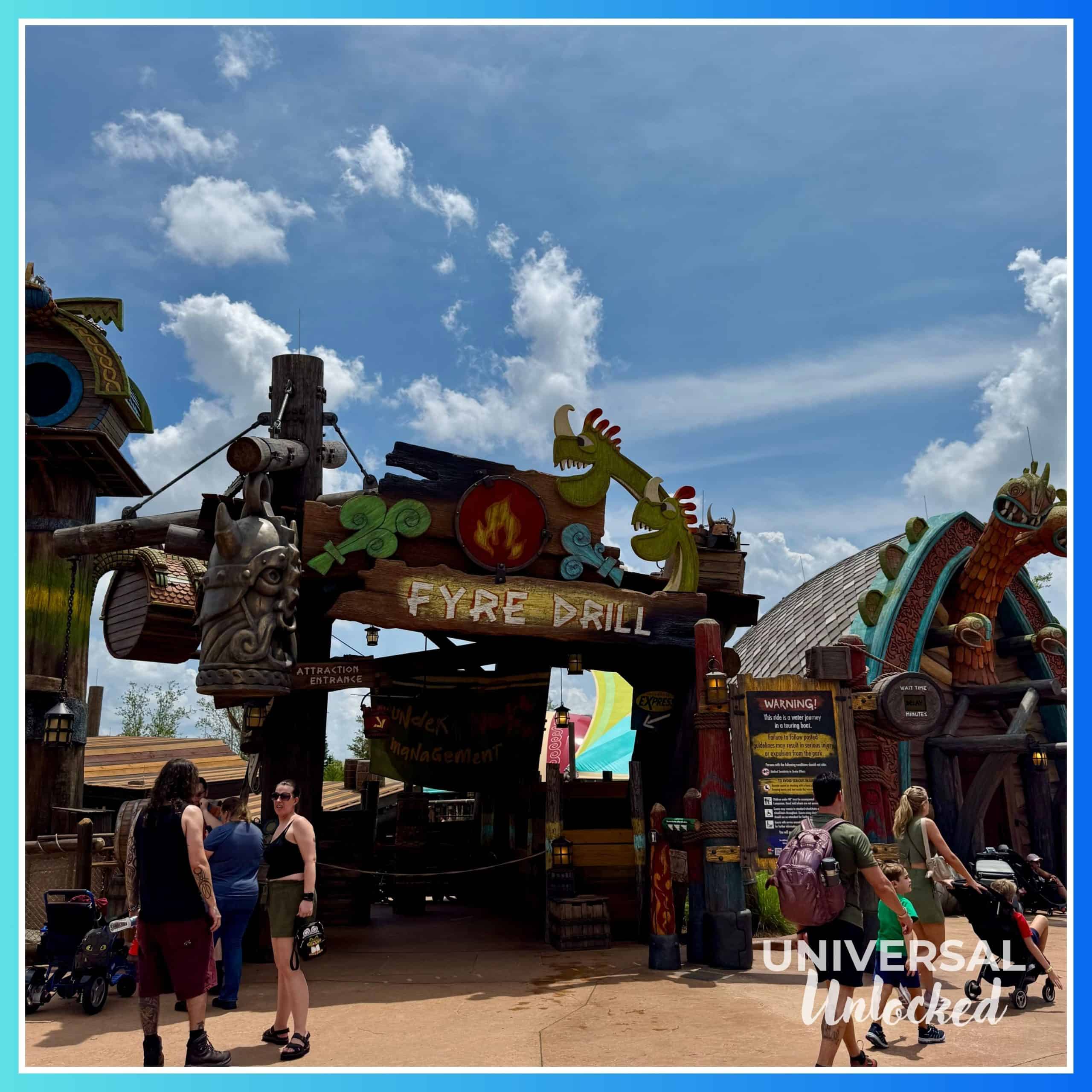 Fyre Drill in How to Train Your Dragon – Isle of Berk at EPIC Universe