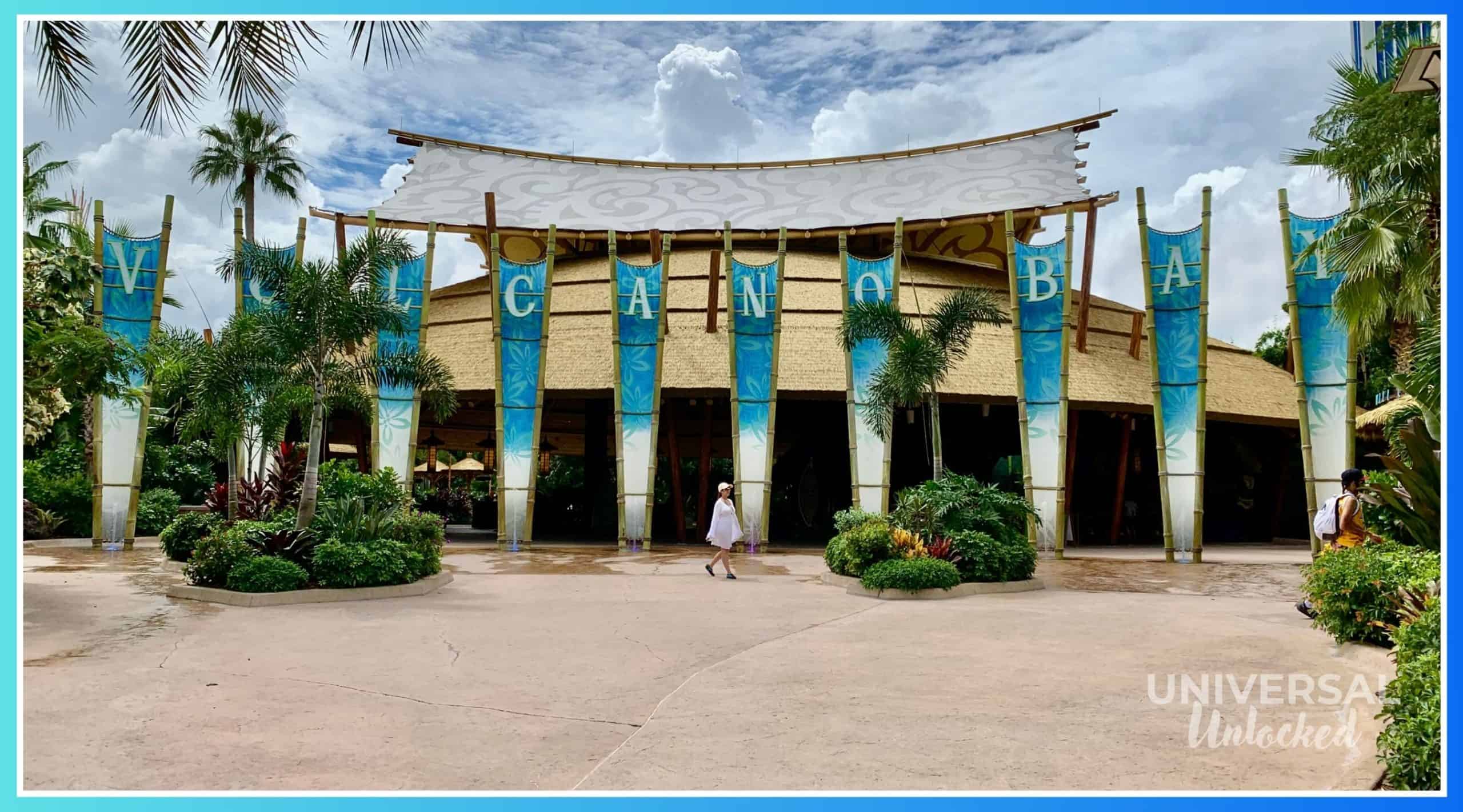 Entrance to Universal's Volcano Bay water park