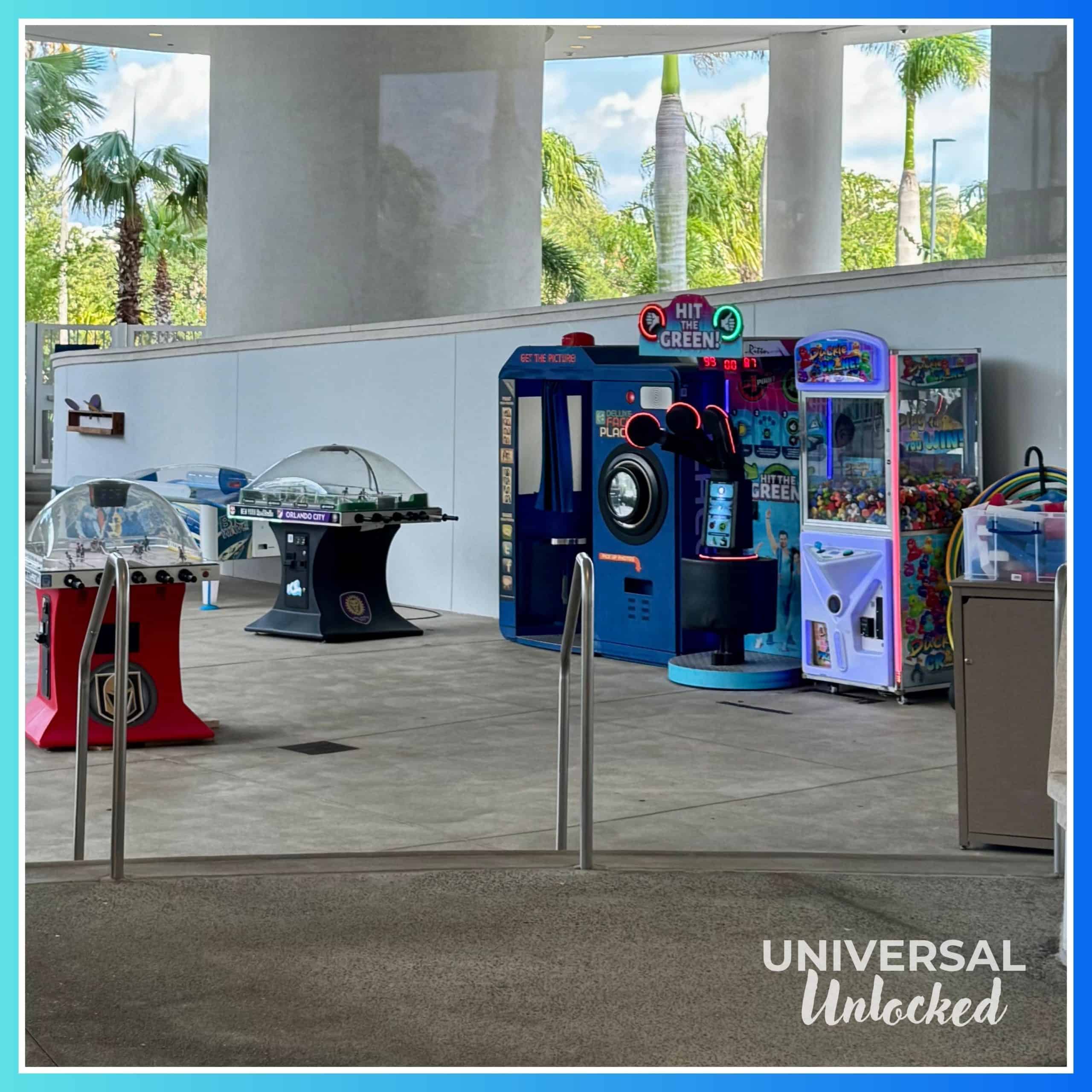 Gaming area of Aventura Hotel