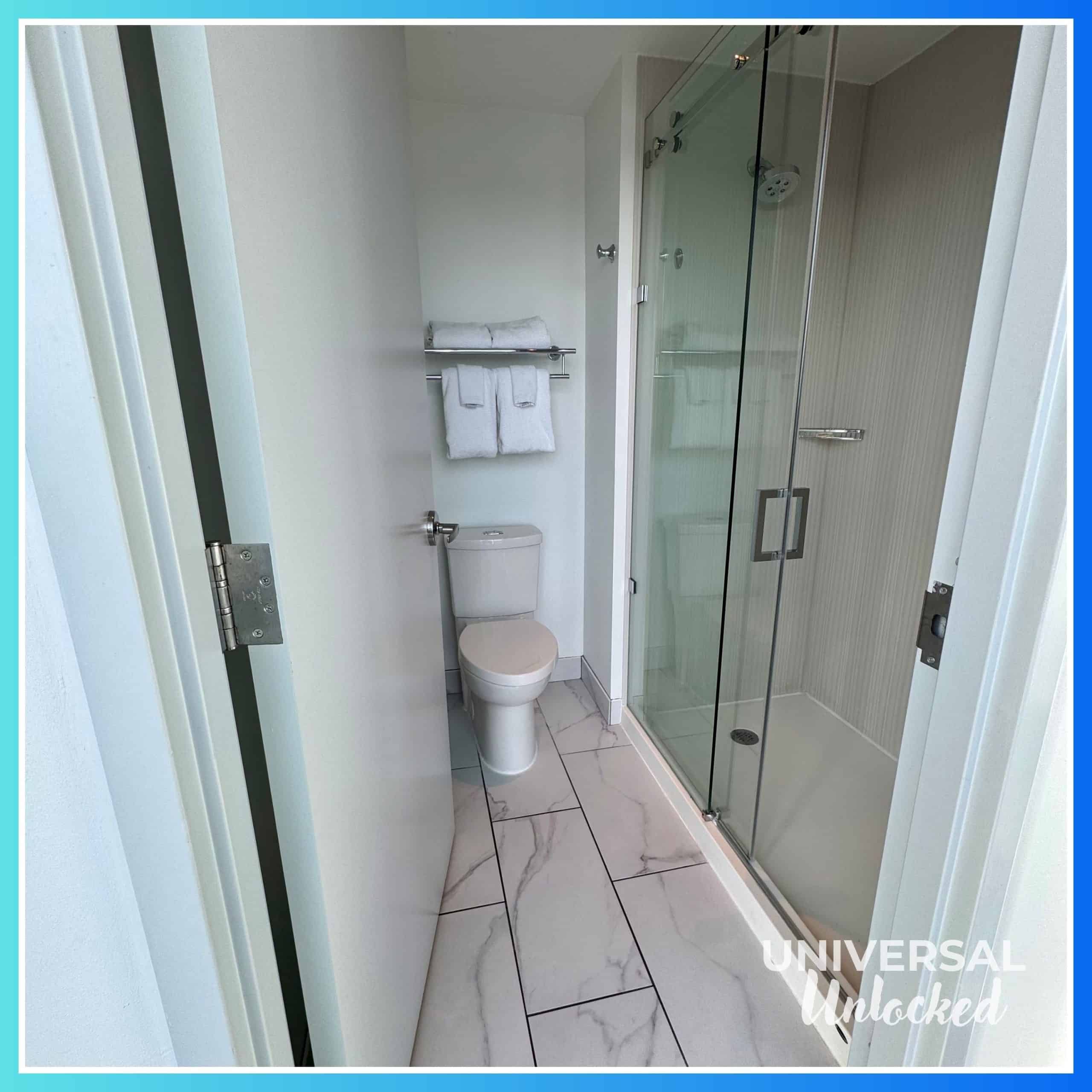 Bathroom in an Aventura Hotel guest room