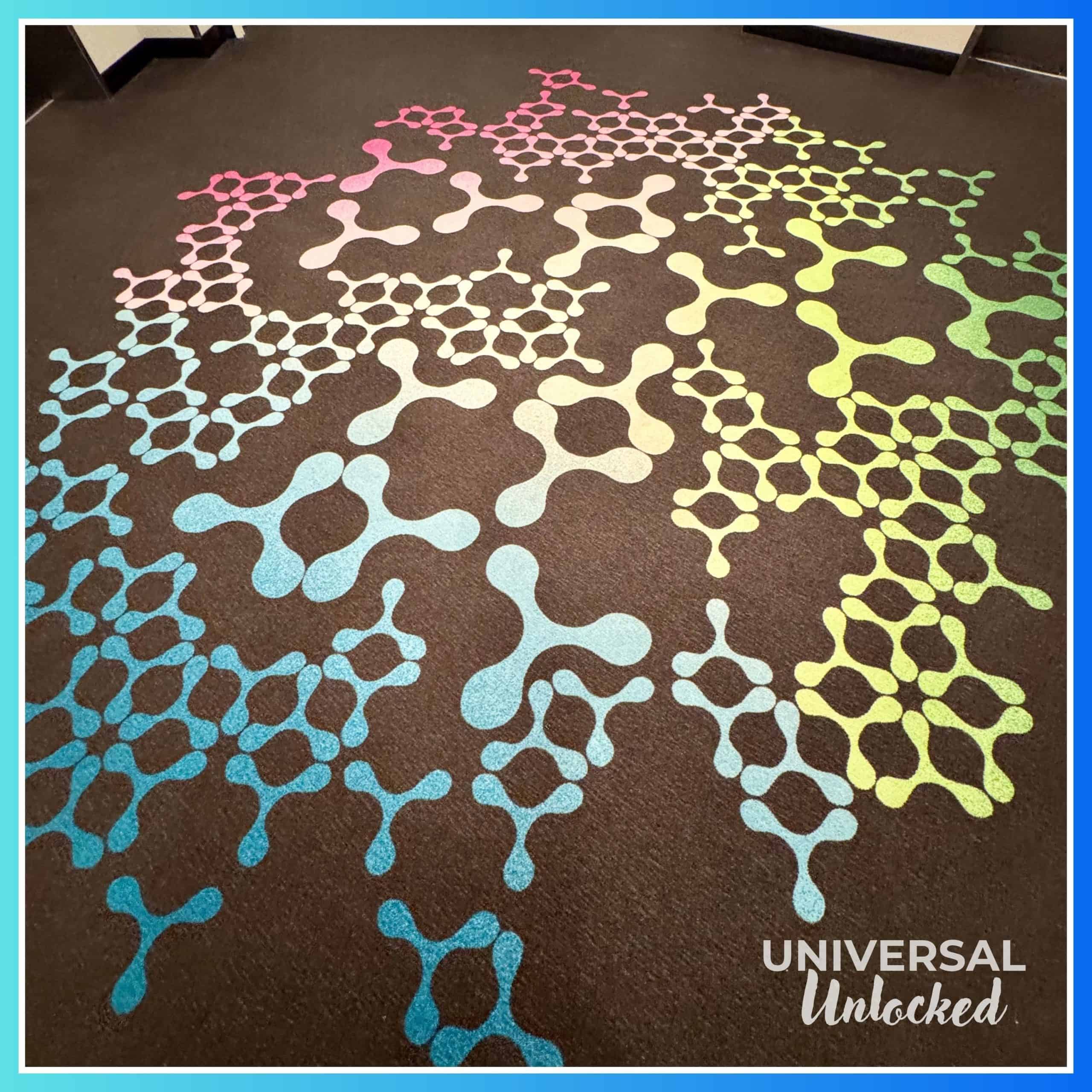 Carpet decor at Aventura Hotel