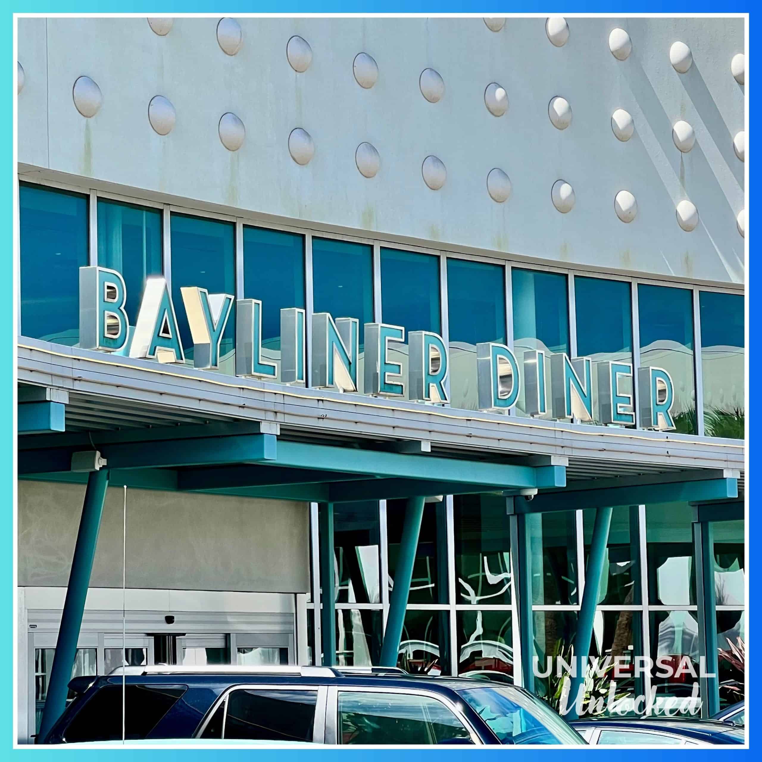 Bayliner Diner outside Cabana Bay Beach Resort