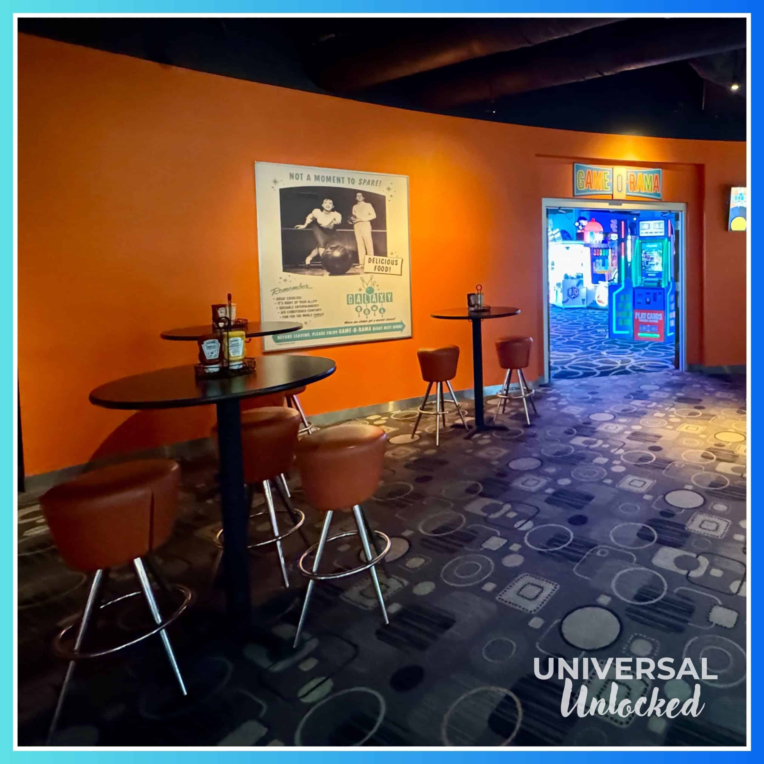 Galaxy Bowl bar tables