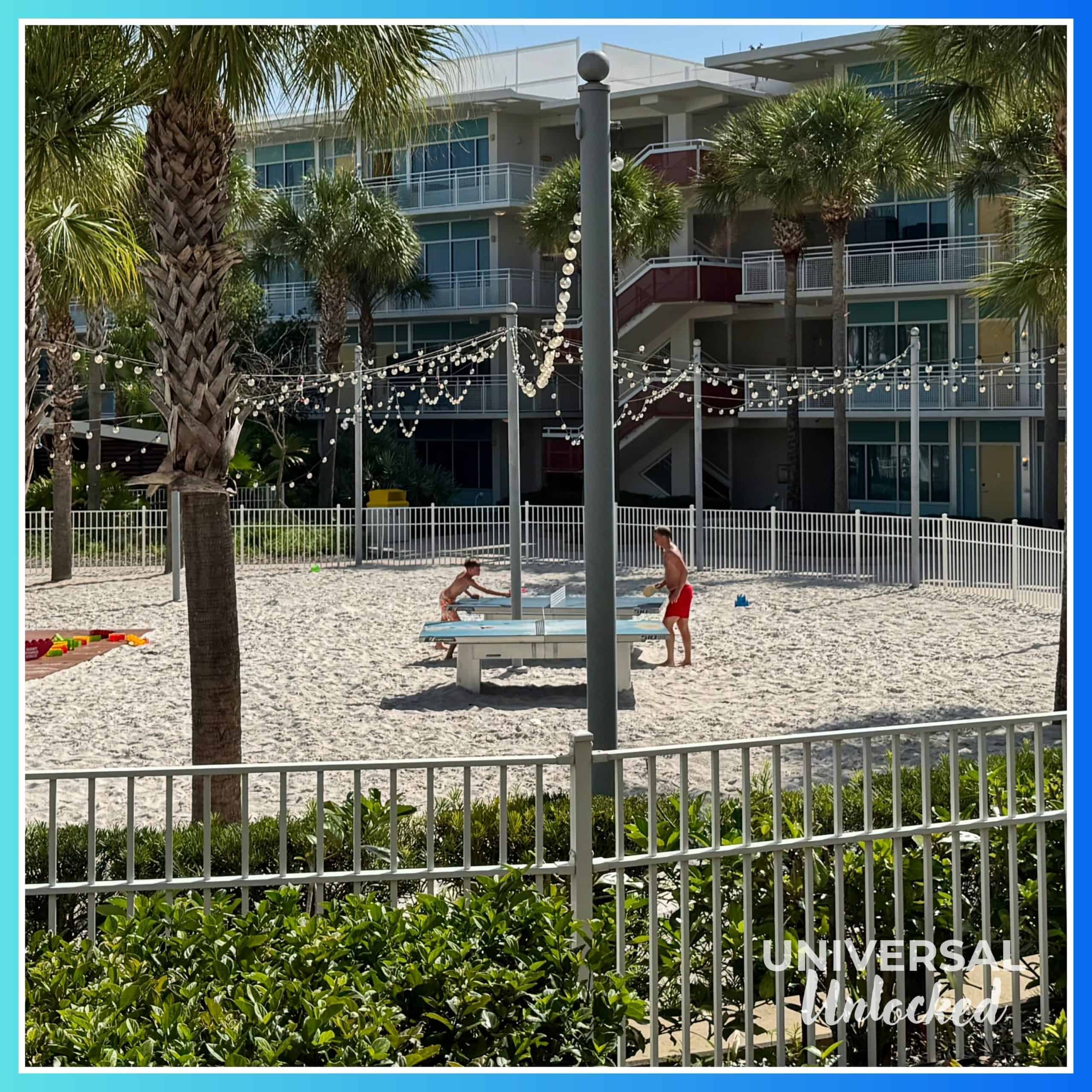 Cabana Courtyard beach games at Cabana Bay